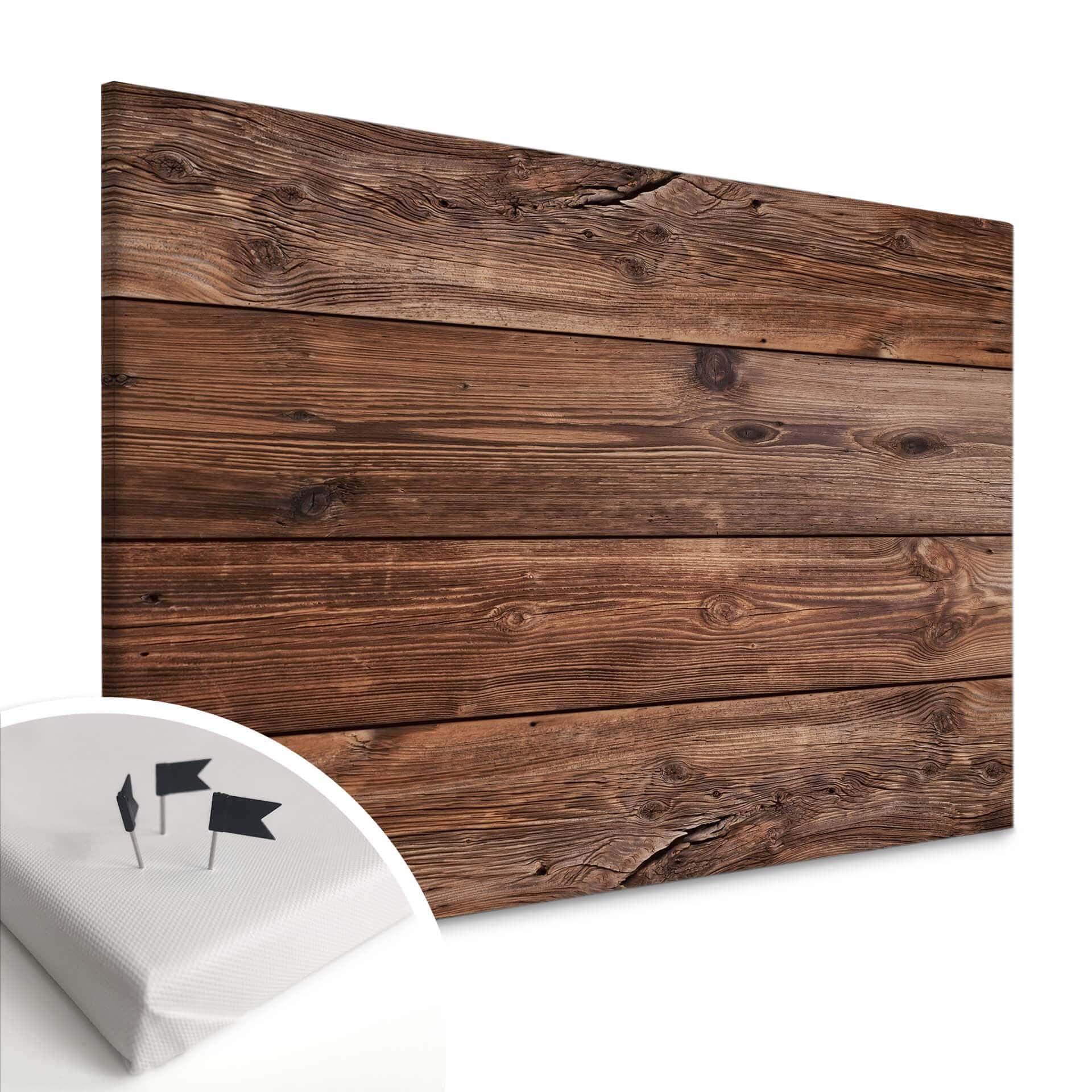 Tableau en liège - Toile - Planches de bois 02