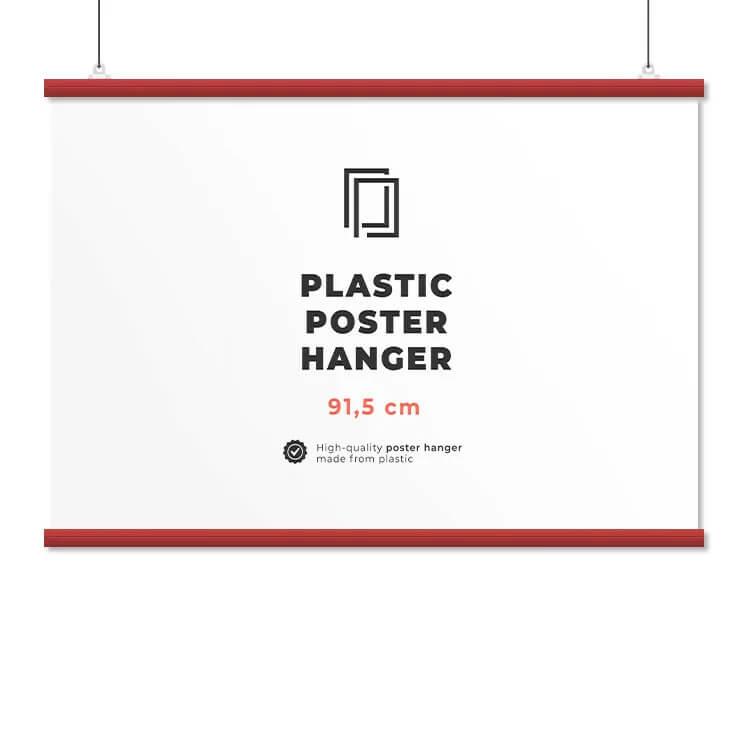 Plakatramme - rød - 91,5 cm