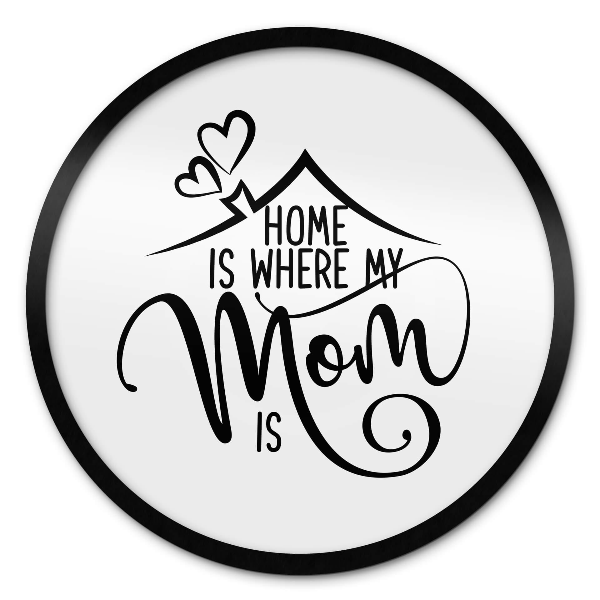 Plakaten Hjem er der, hvor min mor er - Round