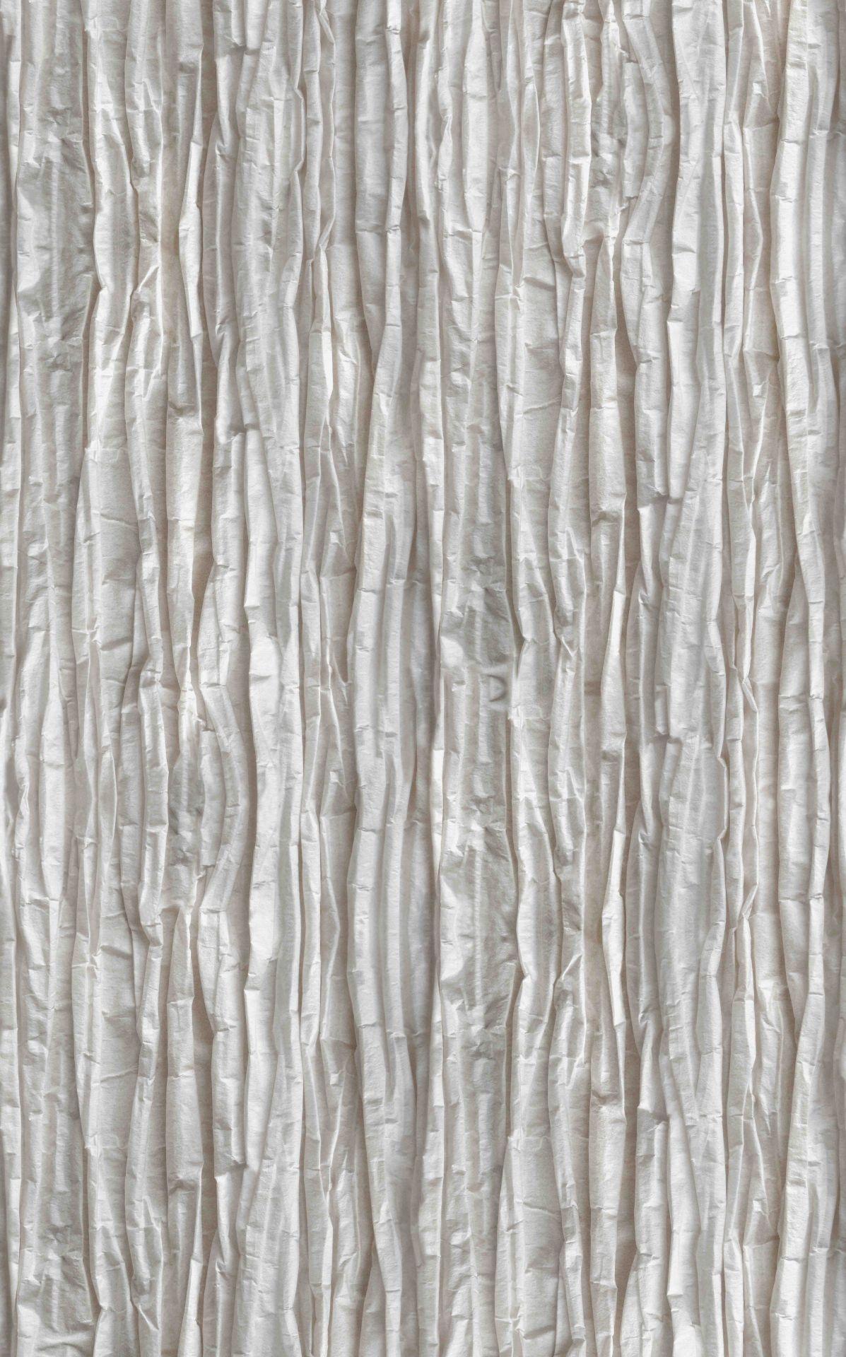 Fototapet Hvid papirstruktur med folder og 3D-dybdeeffekt 3,4 x 2,12 m