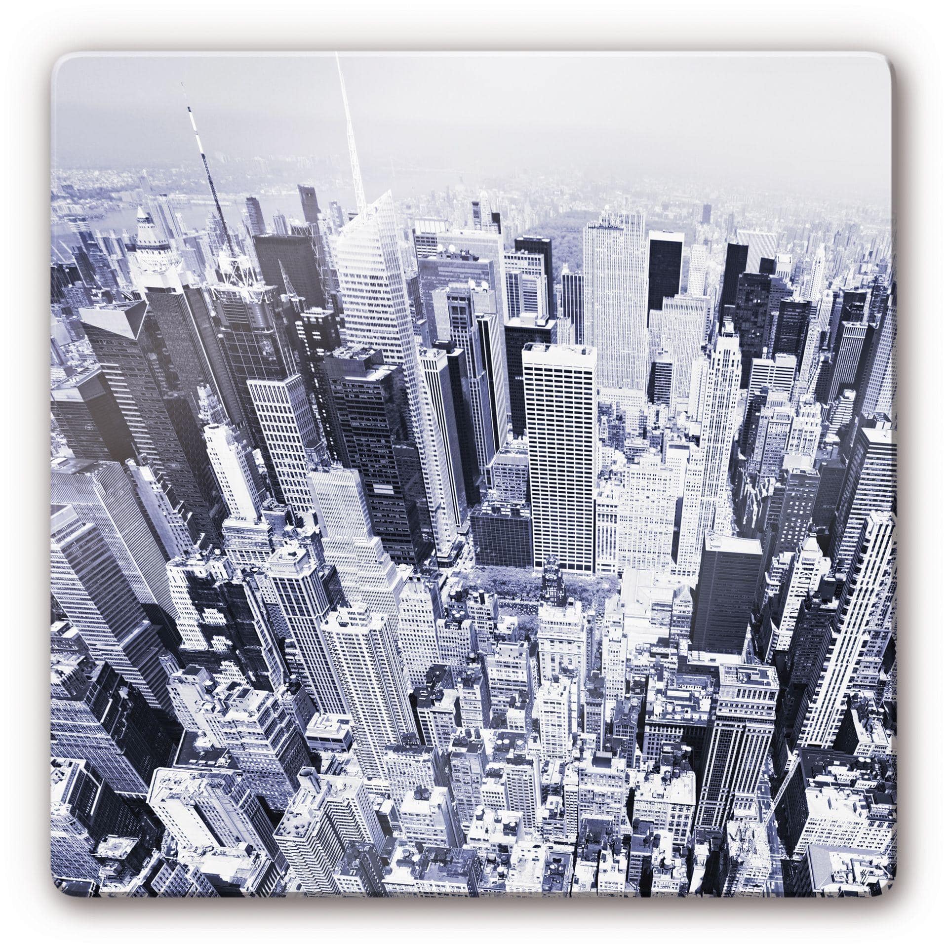 Tableau en verre - Manhattan vue aérienne