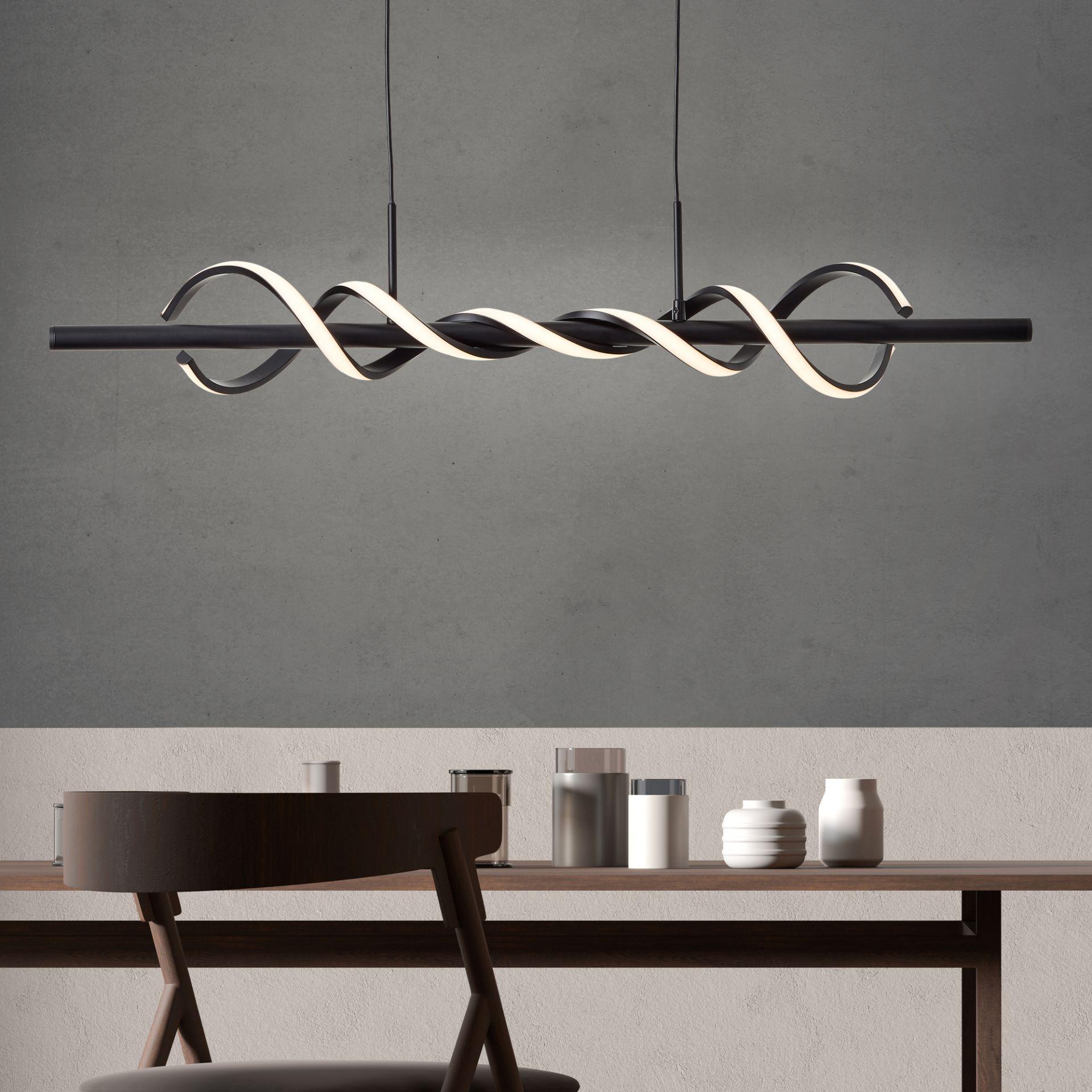 Pendelleuchte Alexander, schwarz, 150 x 95,5 cm, Pendellampe