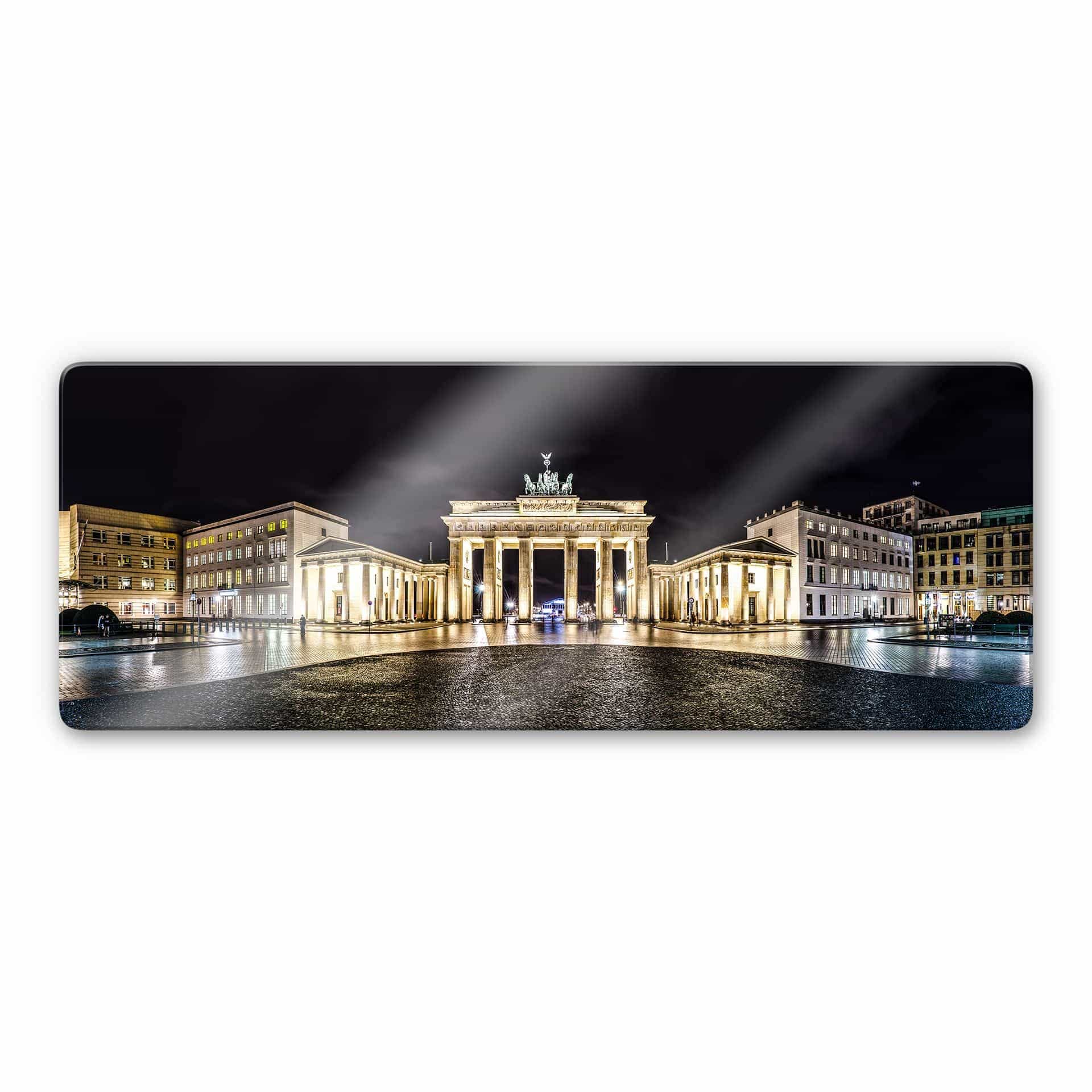 Stampa su vetro La Porta di Brandeburgo - panoramica
