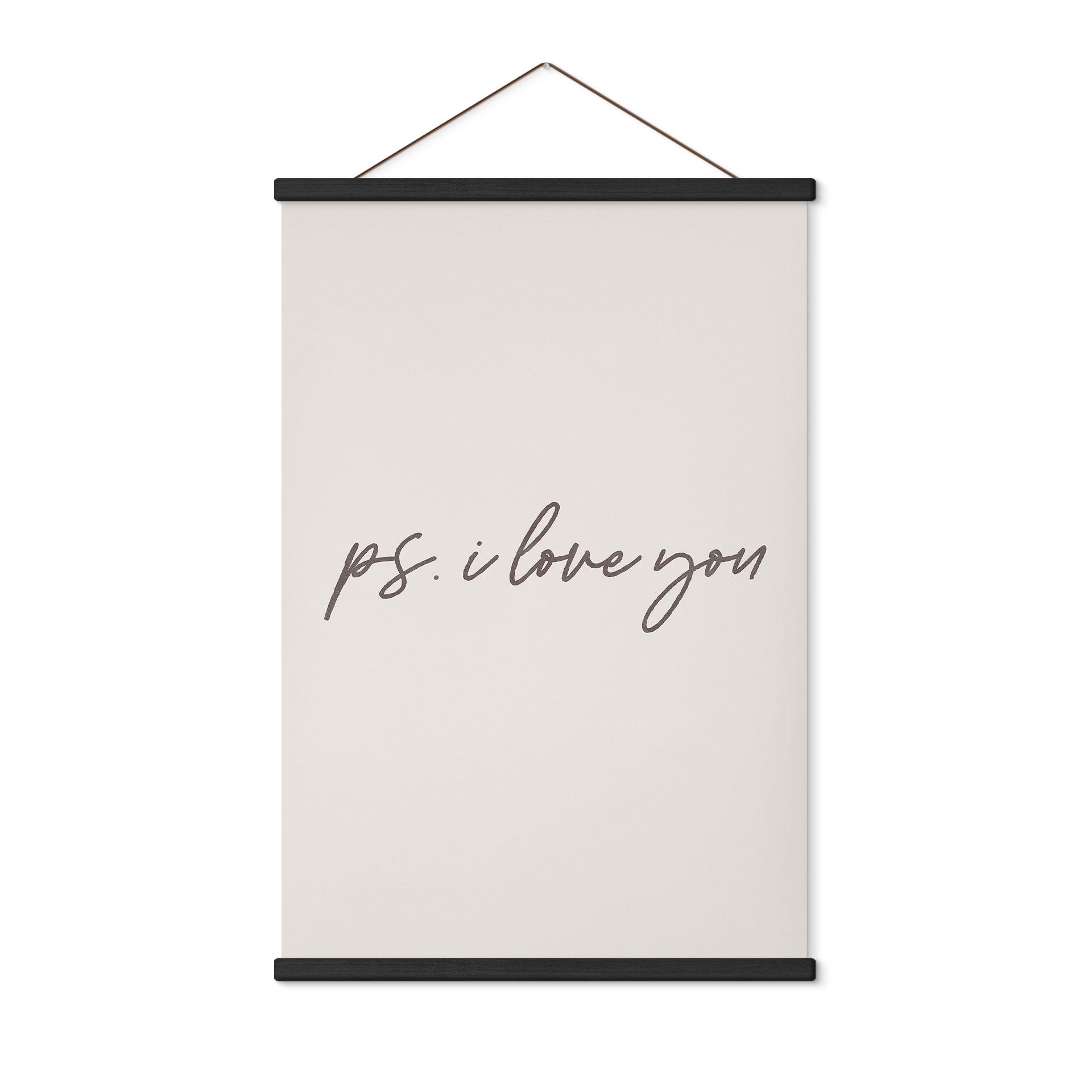 Póster de tela Te quiero - Mensaje de amor para San Valentín
