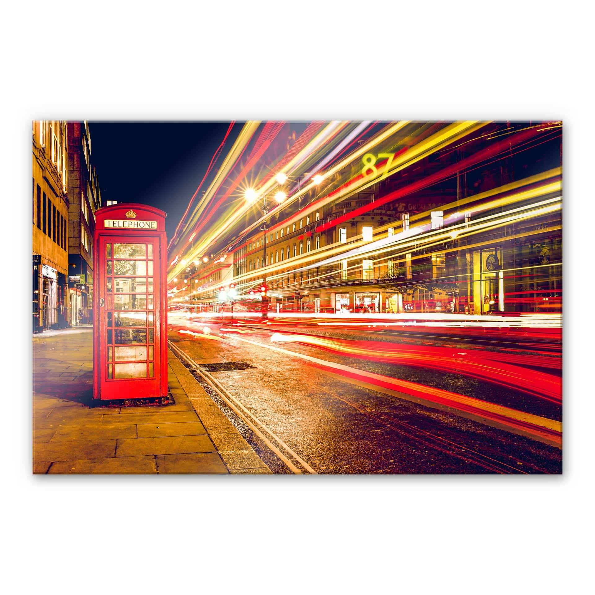 Tableau en verre acrylique - London City Lights