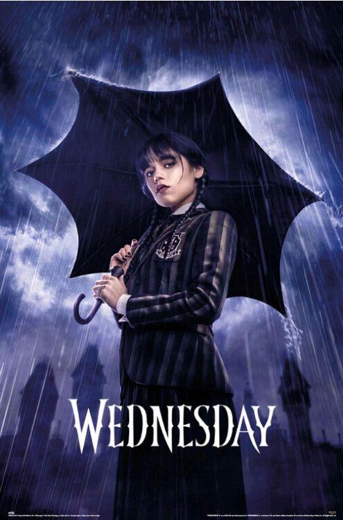 Poster, film poster Wednesday - Umbrella 61x91,5 cm