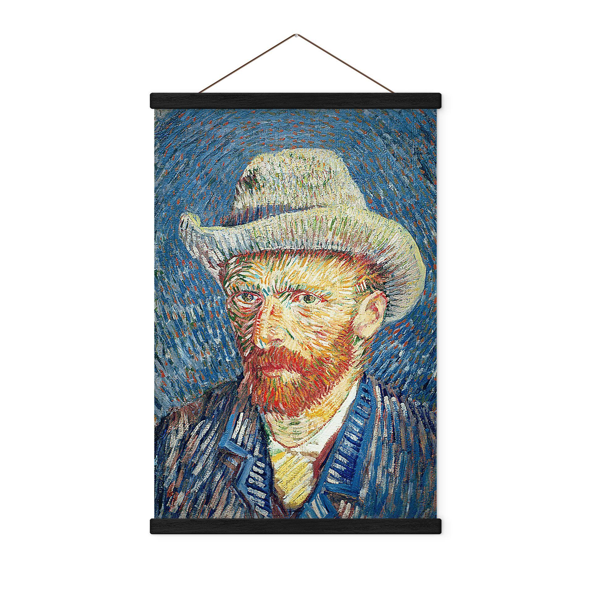 Póster de tela autorretrato 1887 - Van Gogh