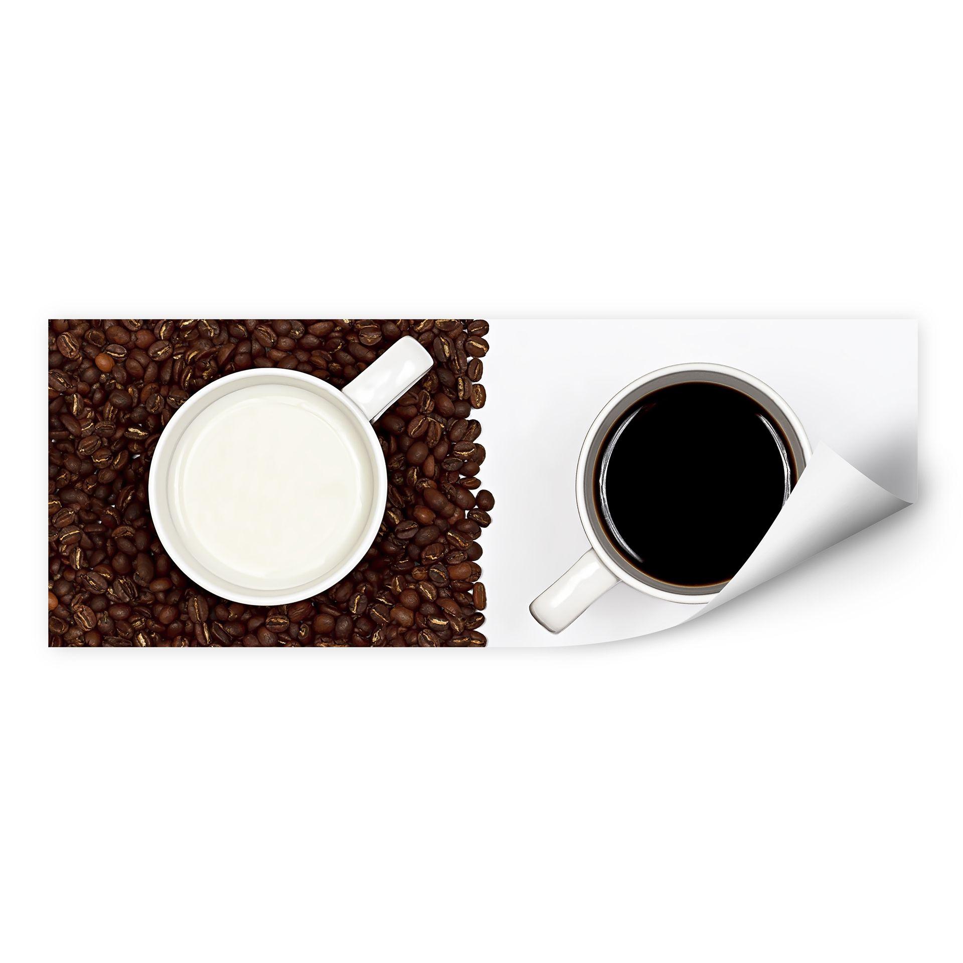 Zelfklevende Poster Lavsen - White Espresso - panorama