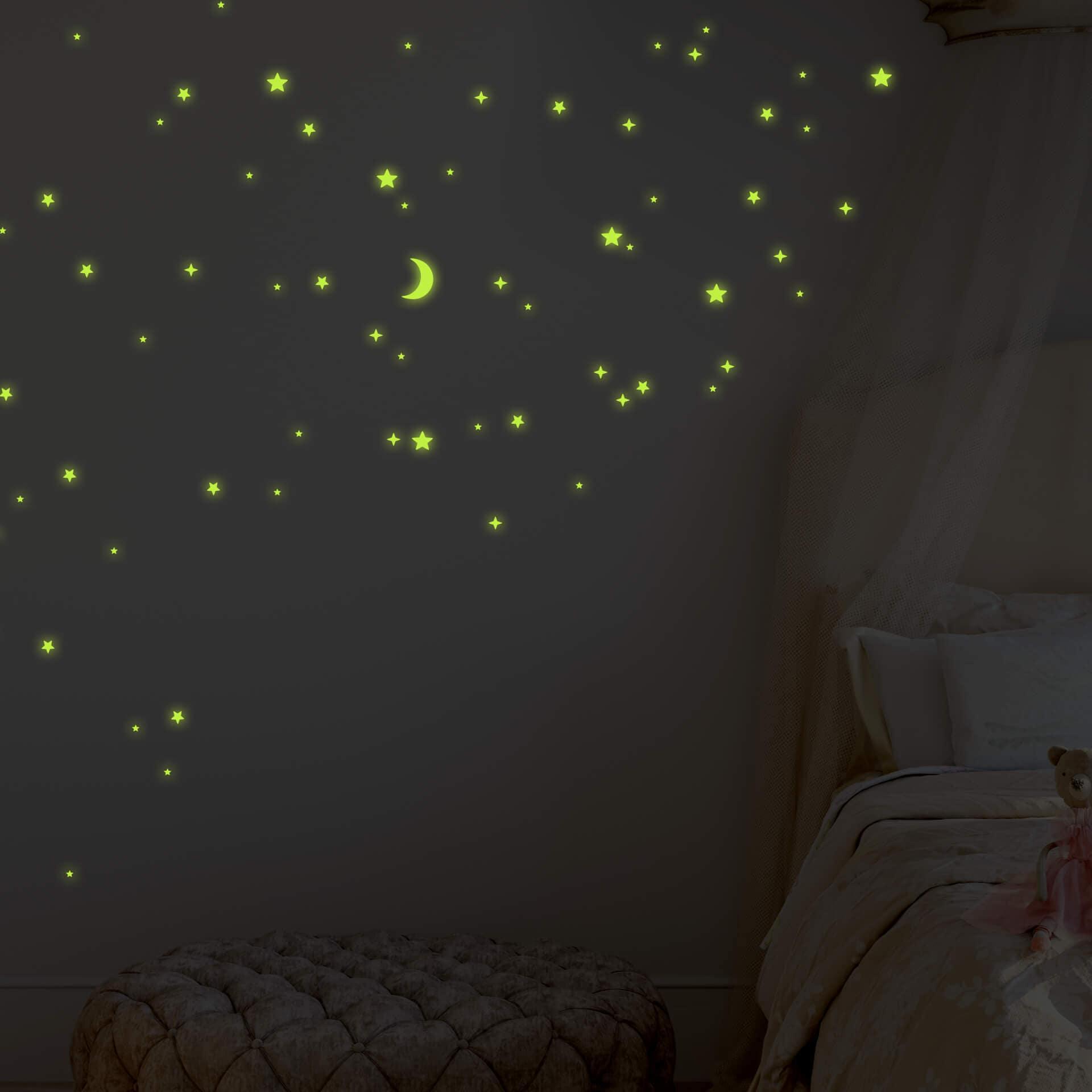 Wallsticker - Selvlysende stjerner