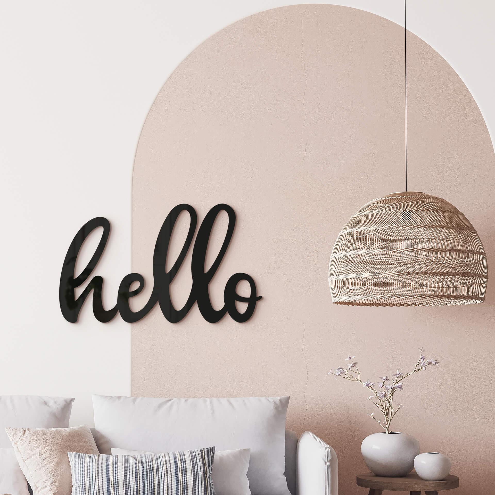 Letras decorativas Hello - letras acrílicas