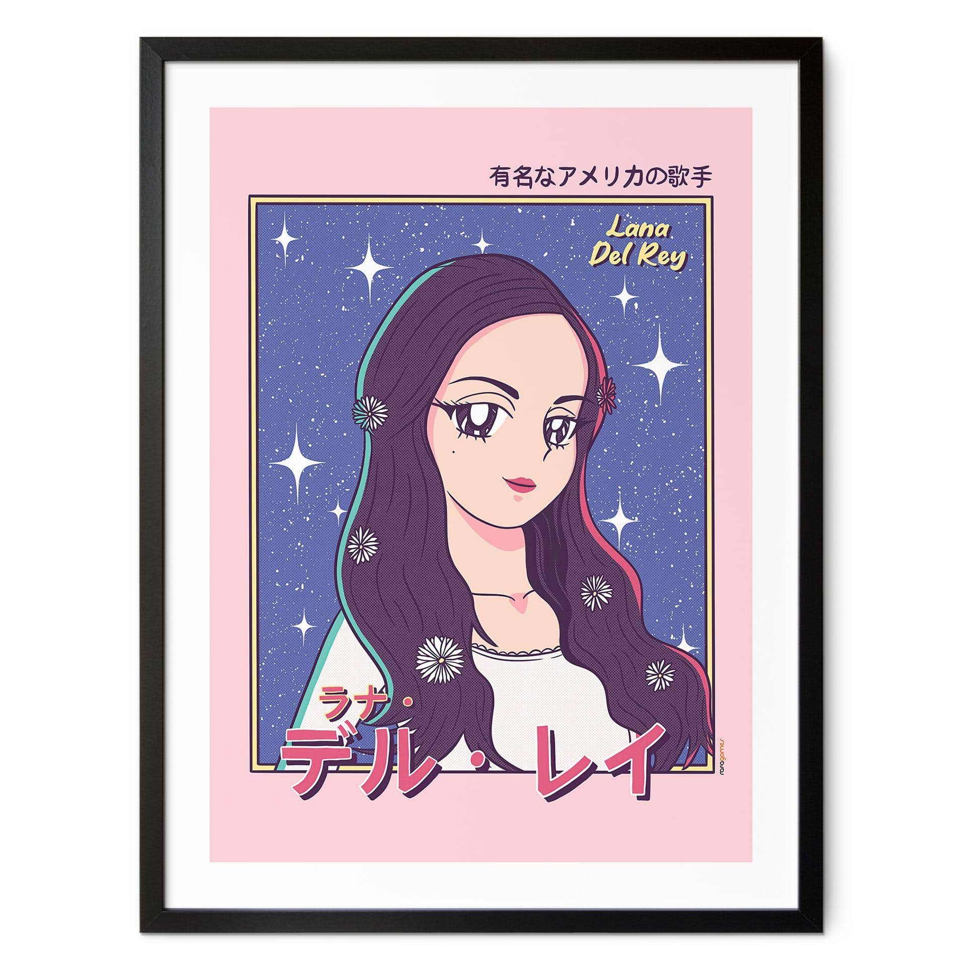 Plakat Anime-Girl "Lana del Rey" - Gomes