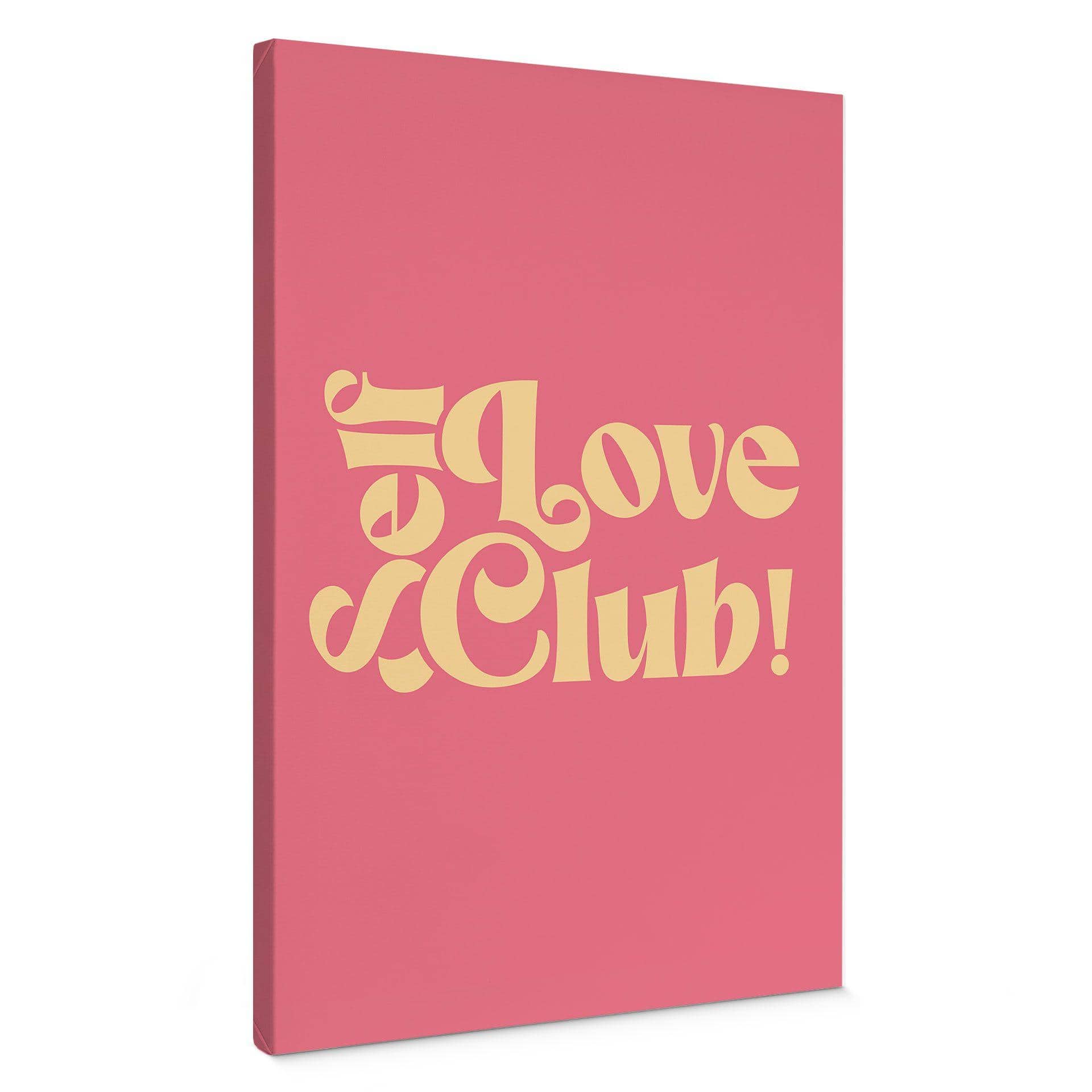 Canvasbillede Self Love Club Pink - Udskrifter af Ayleen
