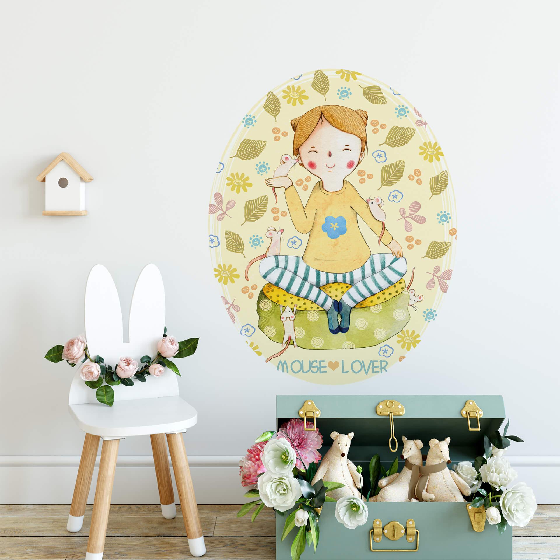 Sticker mural - Mouse lover