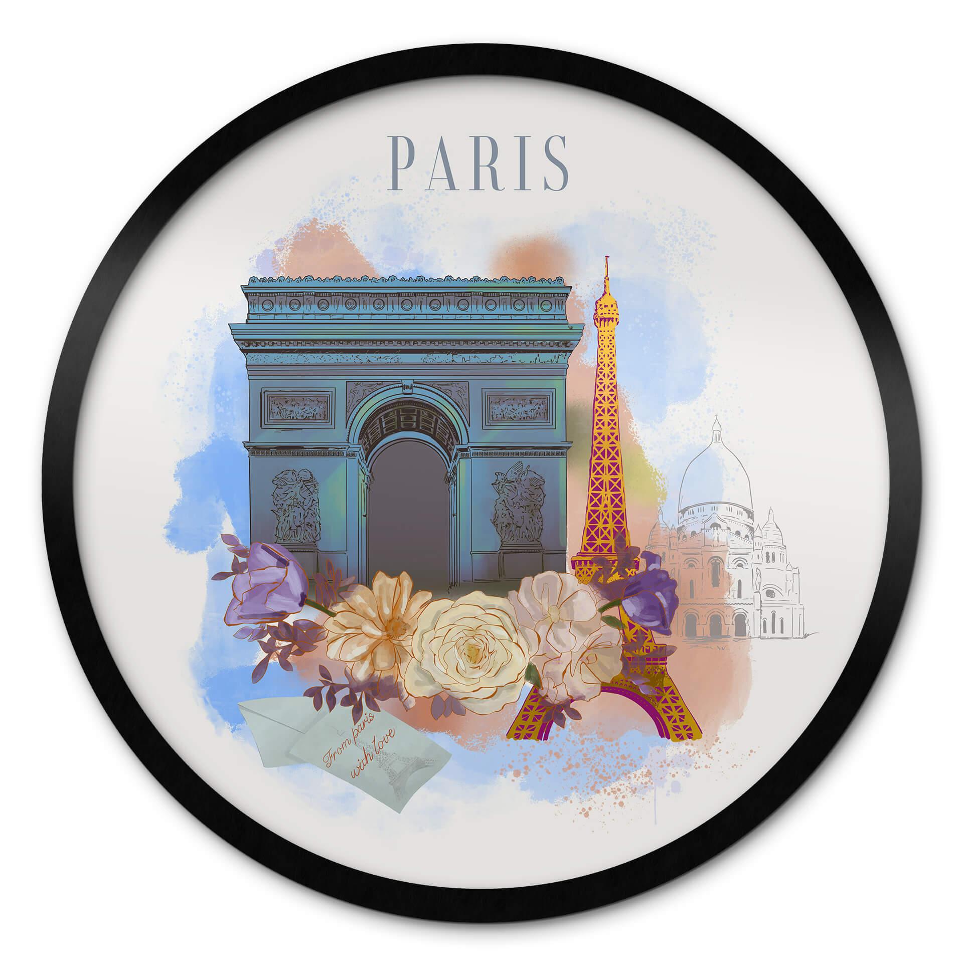 Póster París - Redondo - Love your City
