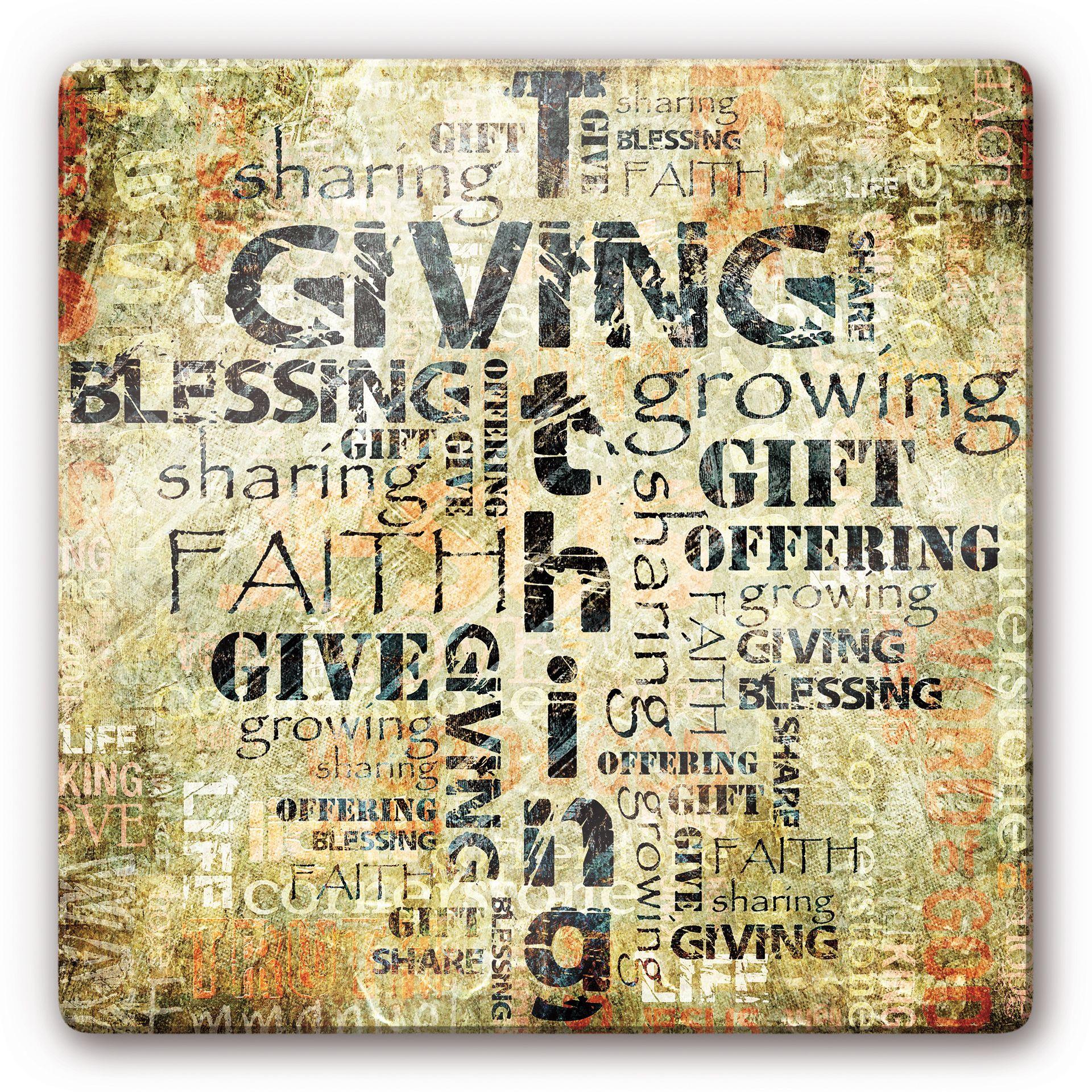 Glasbillede - Giving & Blessing