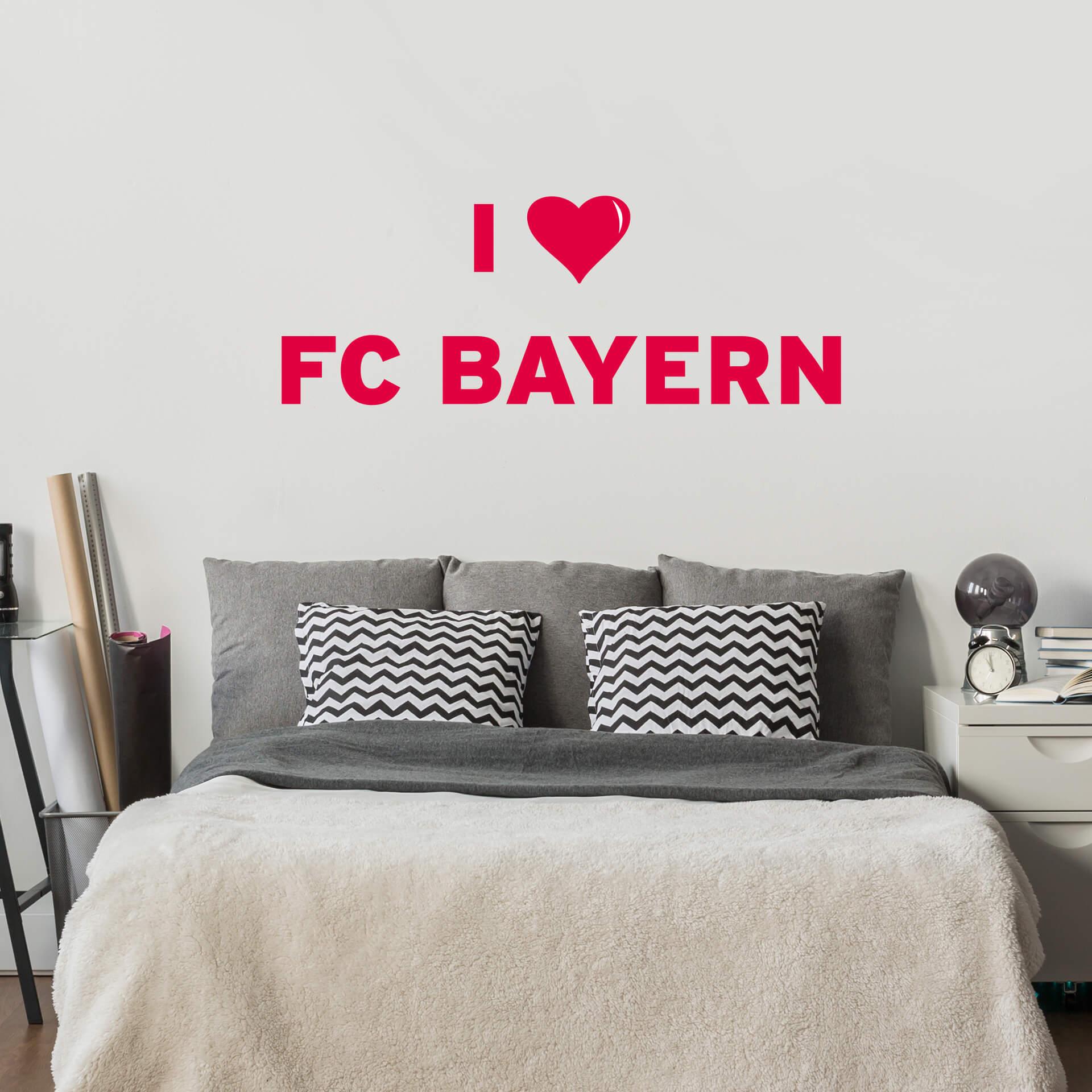 Muursticker I Love FC Bayern