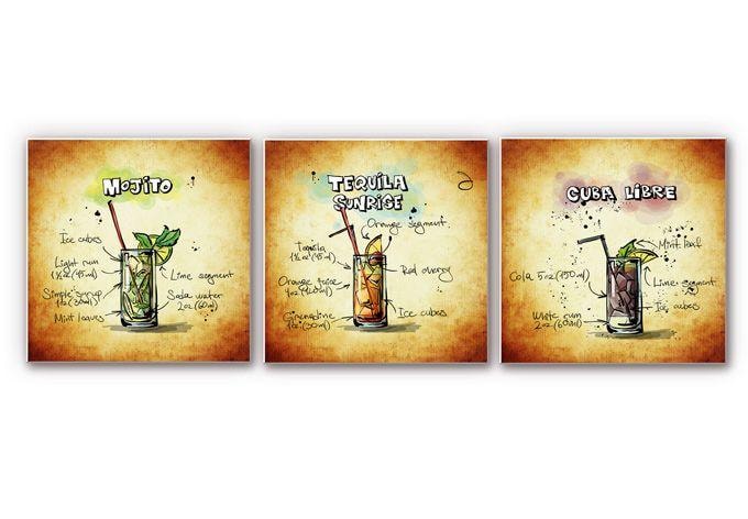 Tableau Forex - Longdrinks Set 01 (3 parties)