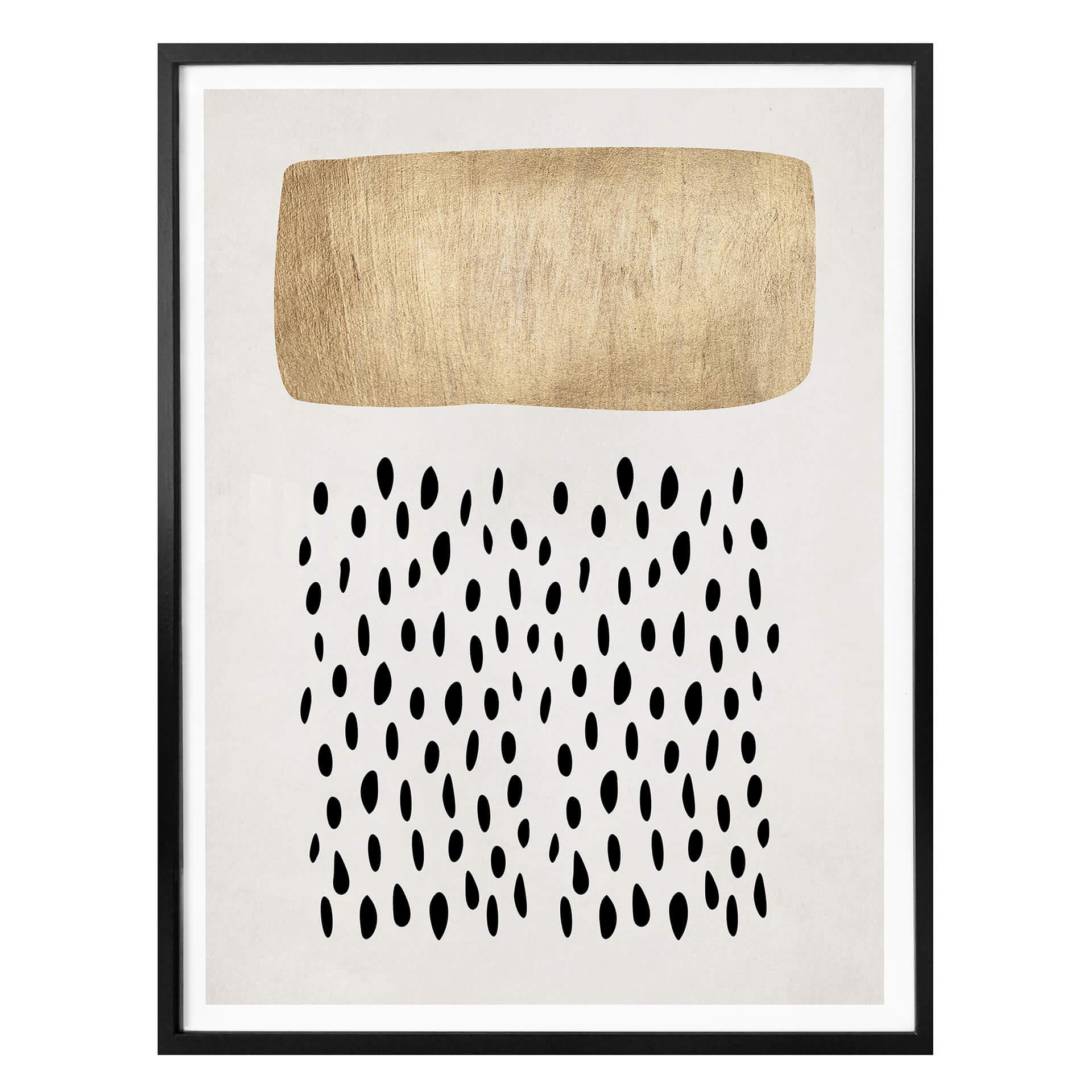 Póster Kubistika - Nube dorada