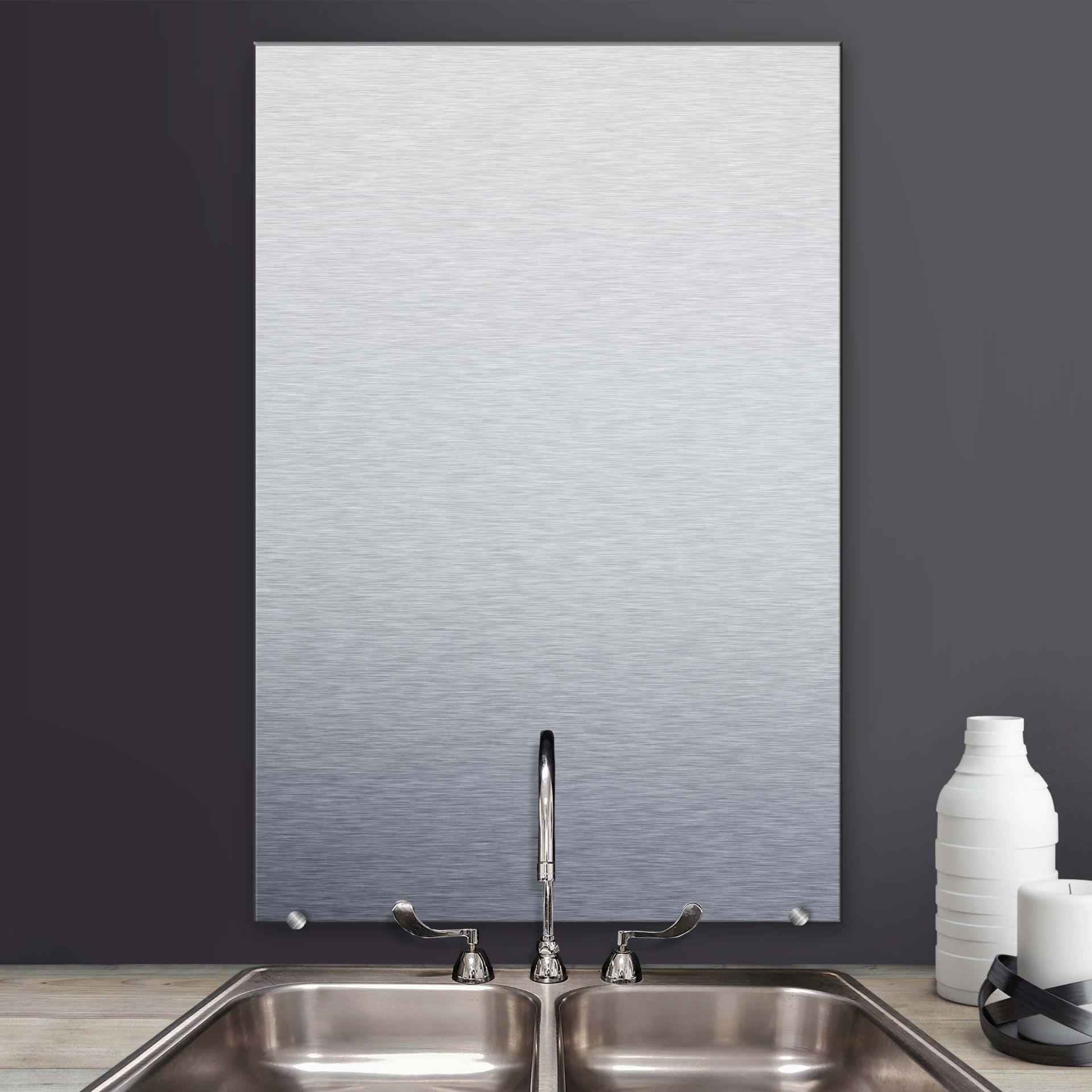 Spatscherm Aluminium Dibond – verticaal