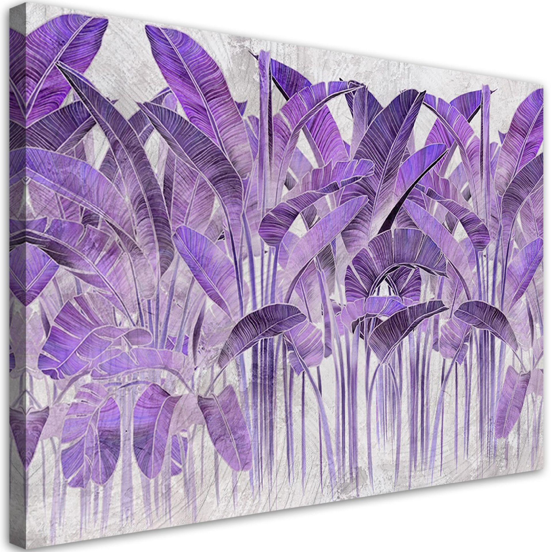 Canvasbillede, Lilla bananblade