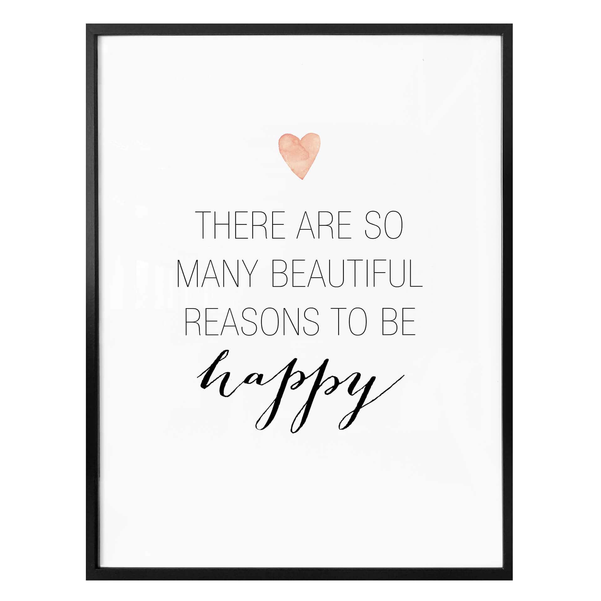 Póster Confetti & Cream - Muchas razones para ser feliz