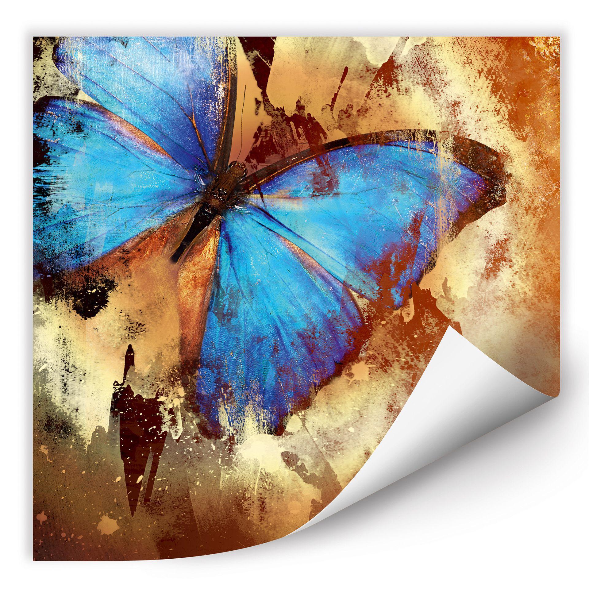 Poster autocollant - W - Butterfly Ice