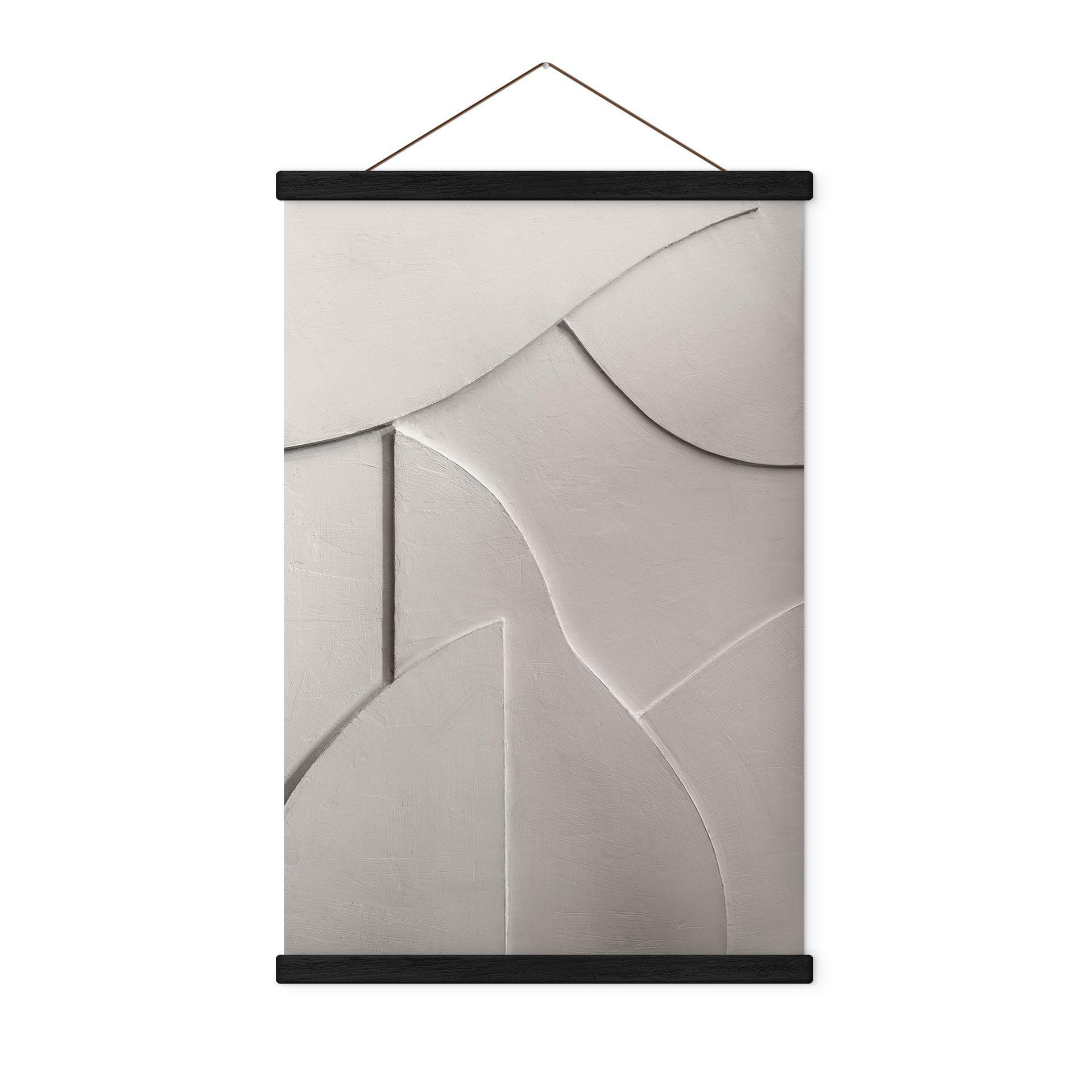 Póster de tela Estructuras abstractas en beige suave - Böhmer