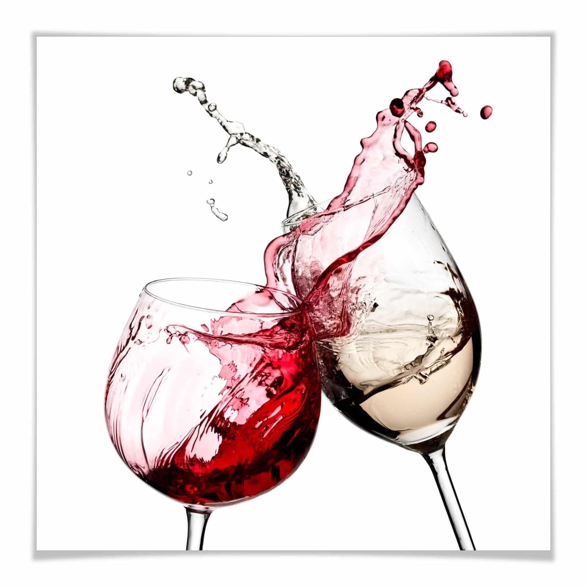 Póster copas de vino