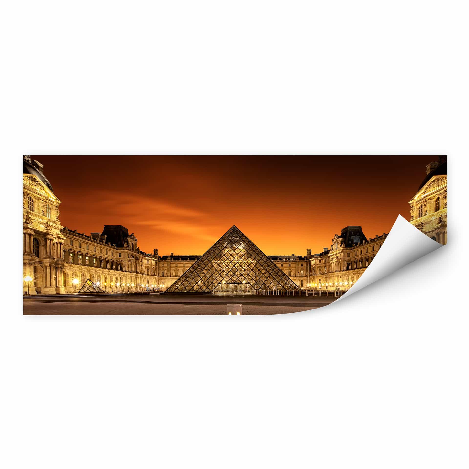 Zelfklevende Poster - Kiciak - Illuminated Louvre
