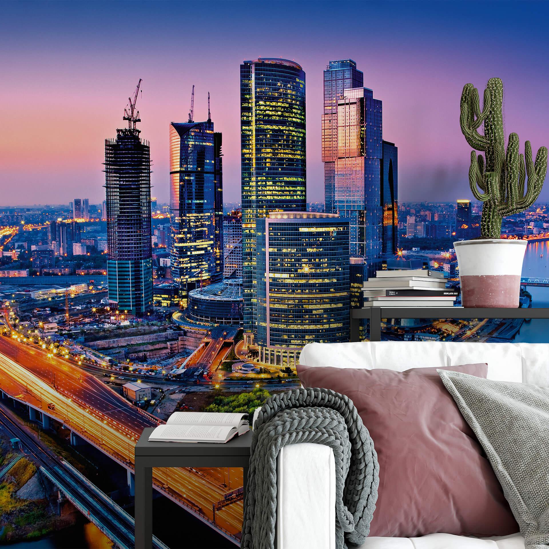 Fototapete Papiertapete Moscow Twilight - 366x254 cm