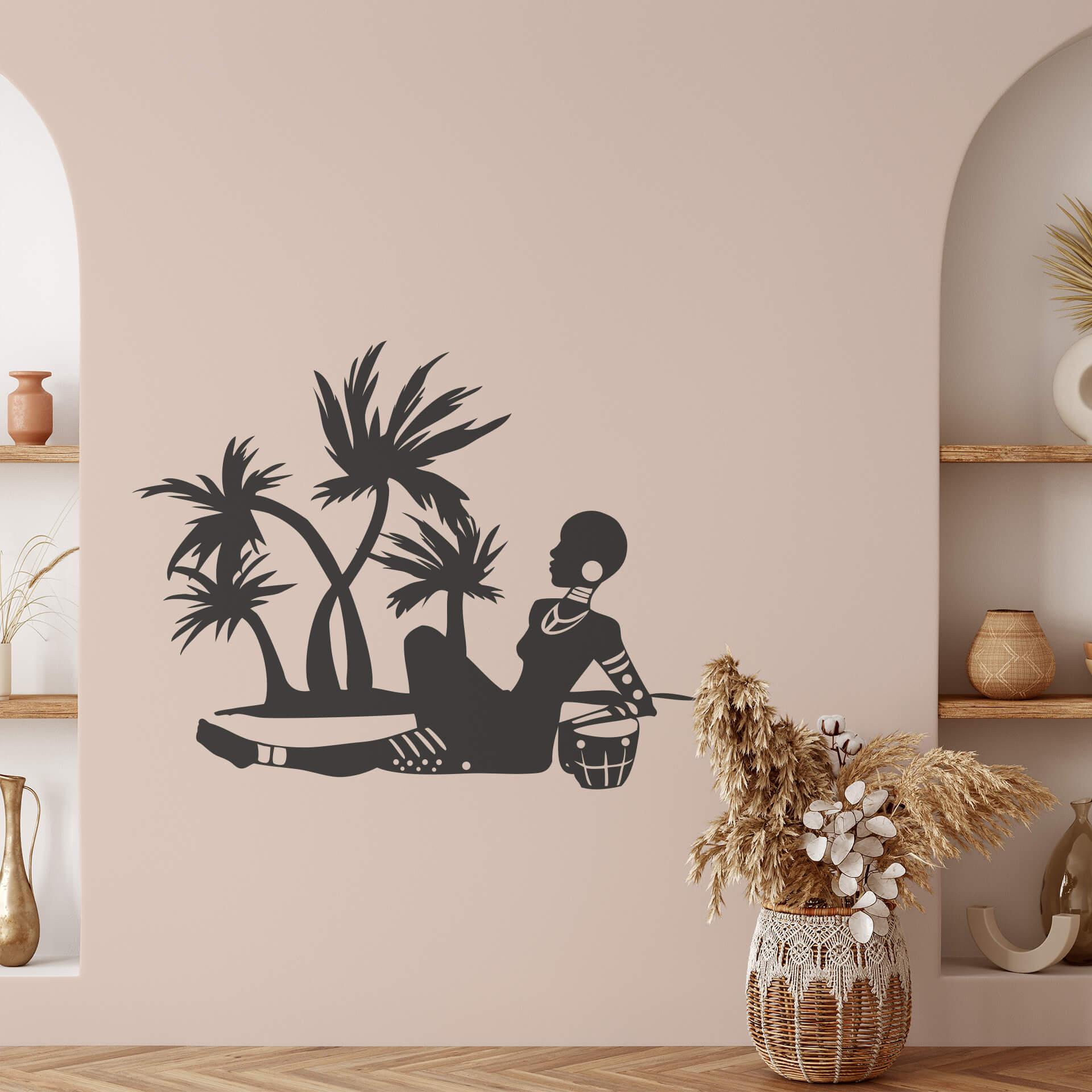 Sticker mural - Plage africaine