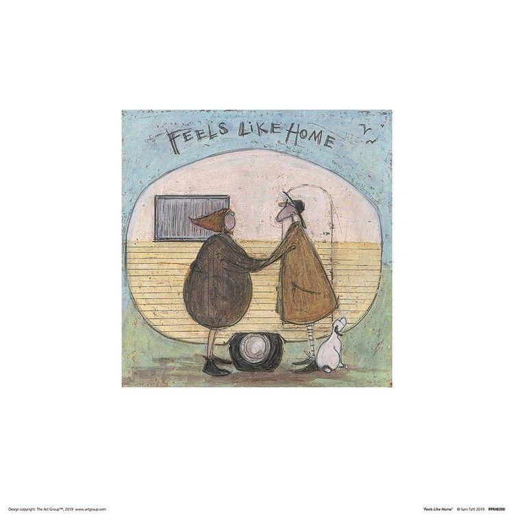 Plakat Sam Toft - Feels Like Home kunsttryk, Sam Toft (30 x 30 cm)