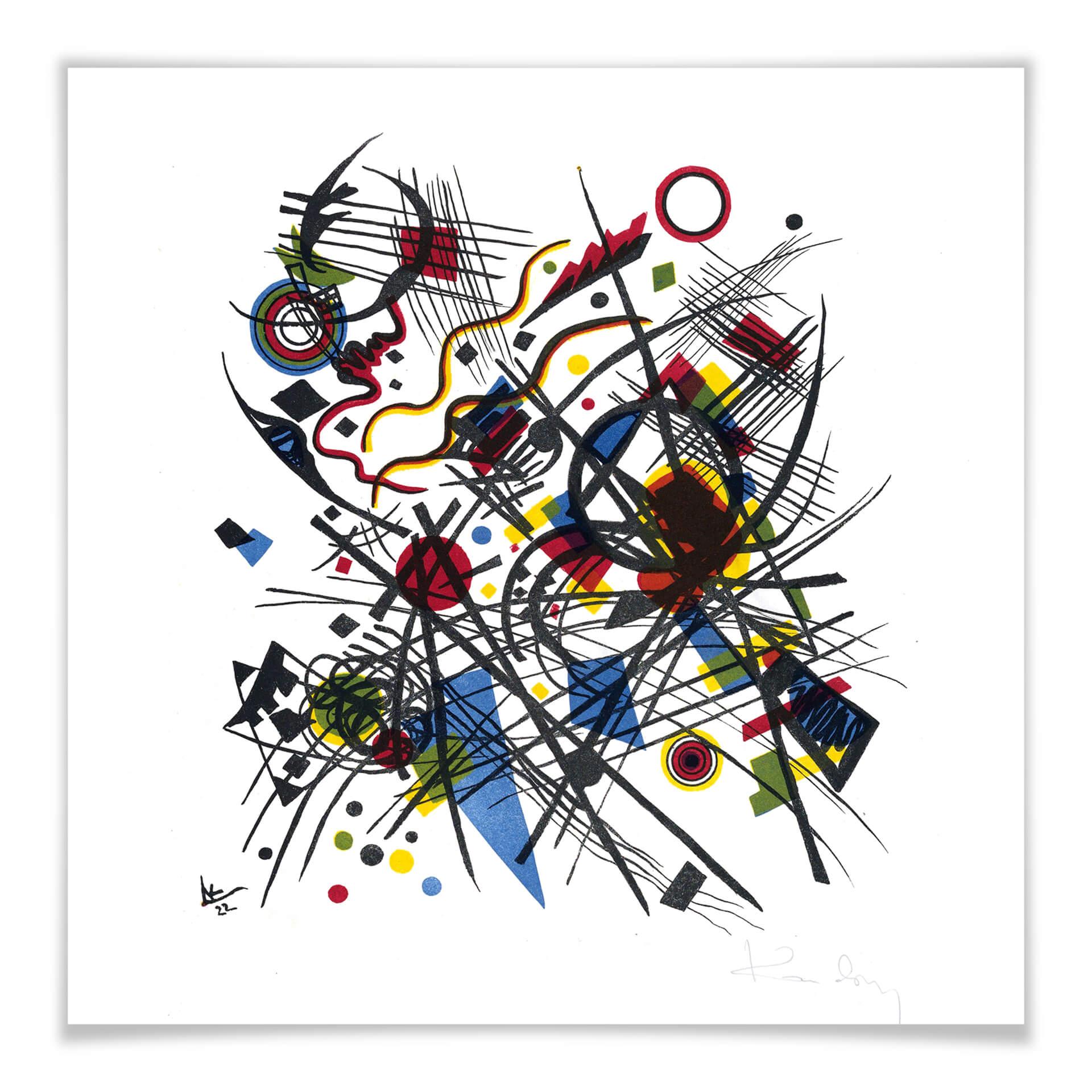 Póster Kandinsky - Litografía para la cartera de la Bauhaus