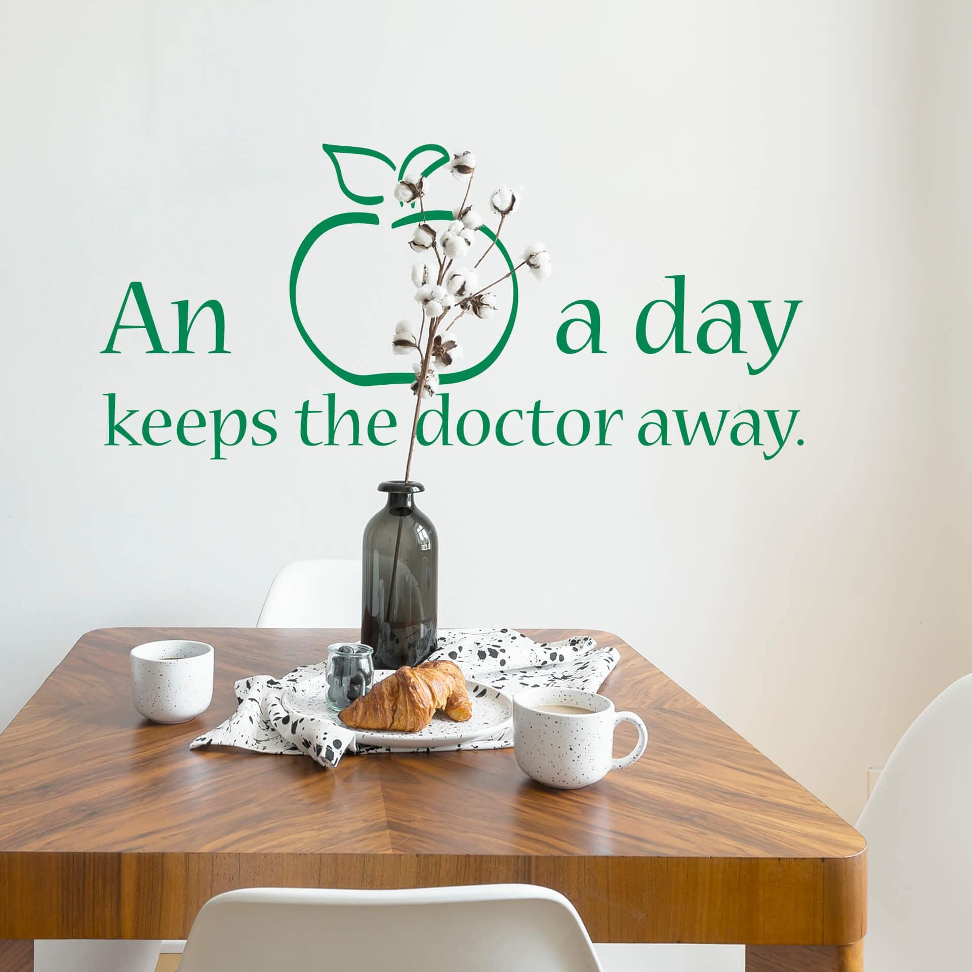 An apple a day keeps the doctor..