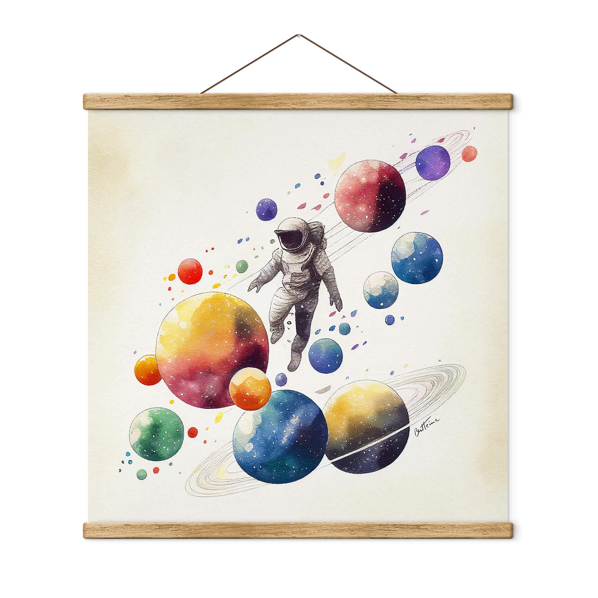 Tekstil plakat Heine - Flying Astronaut