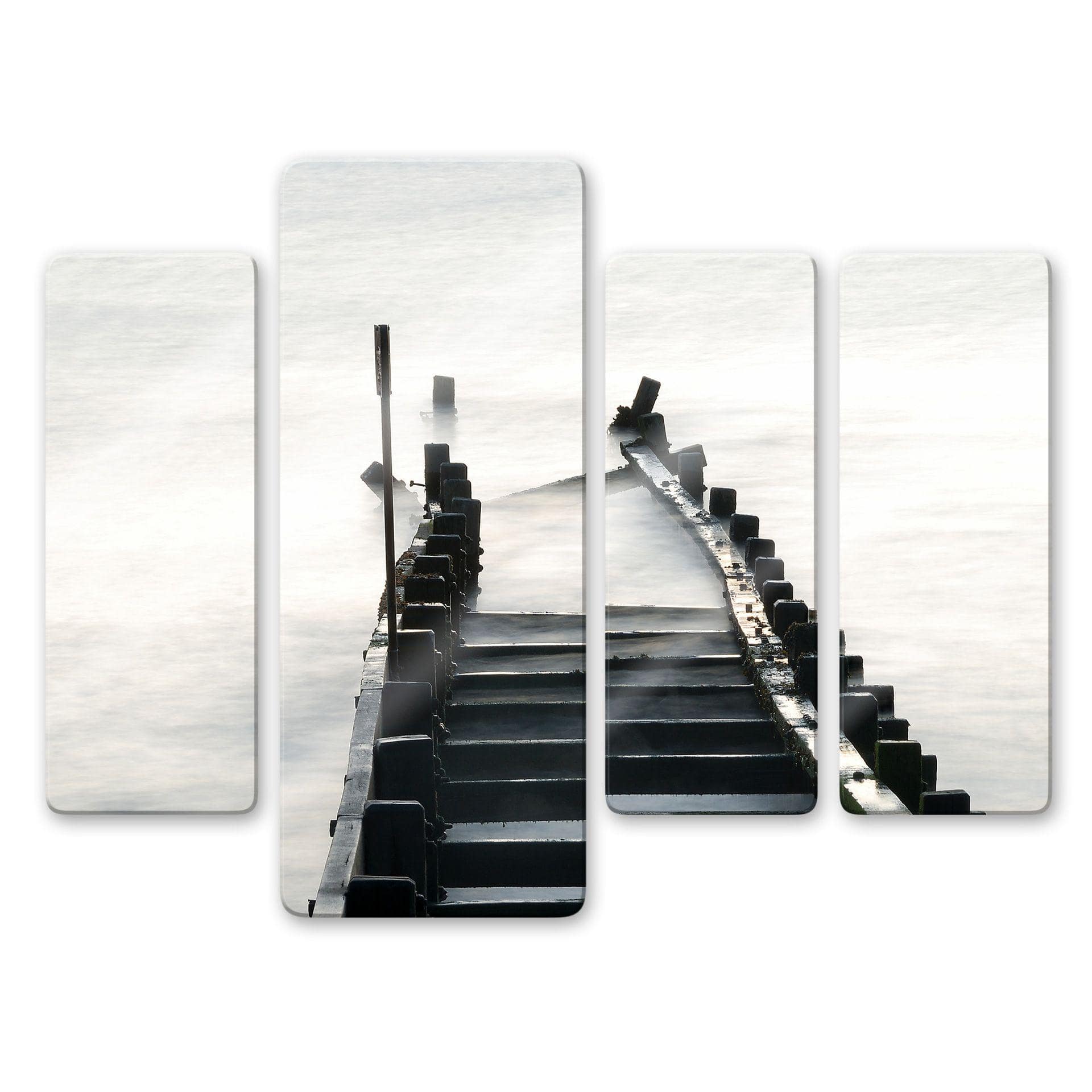 Tableau en verre - Way to nowhere 02 (4 parties)