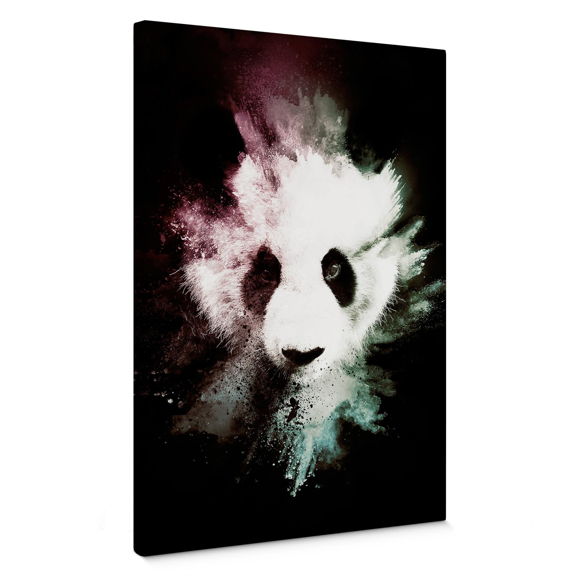 Lienzo Hugonnard - Explosión salvaje: Panda