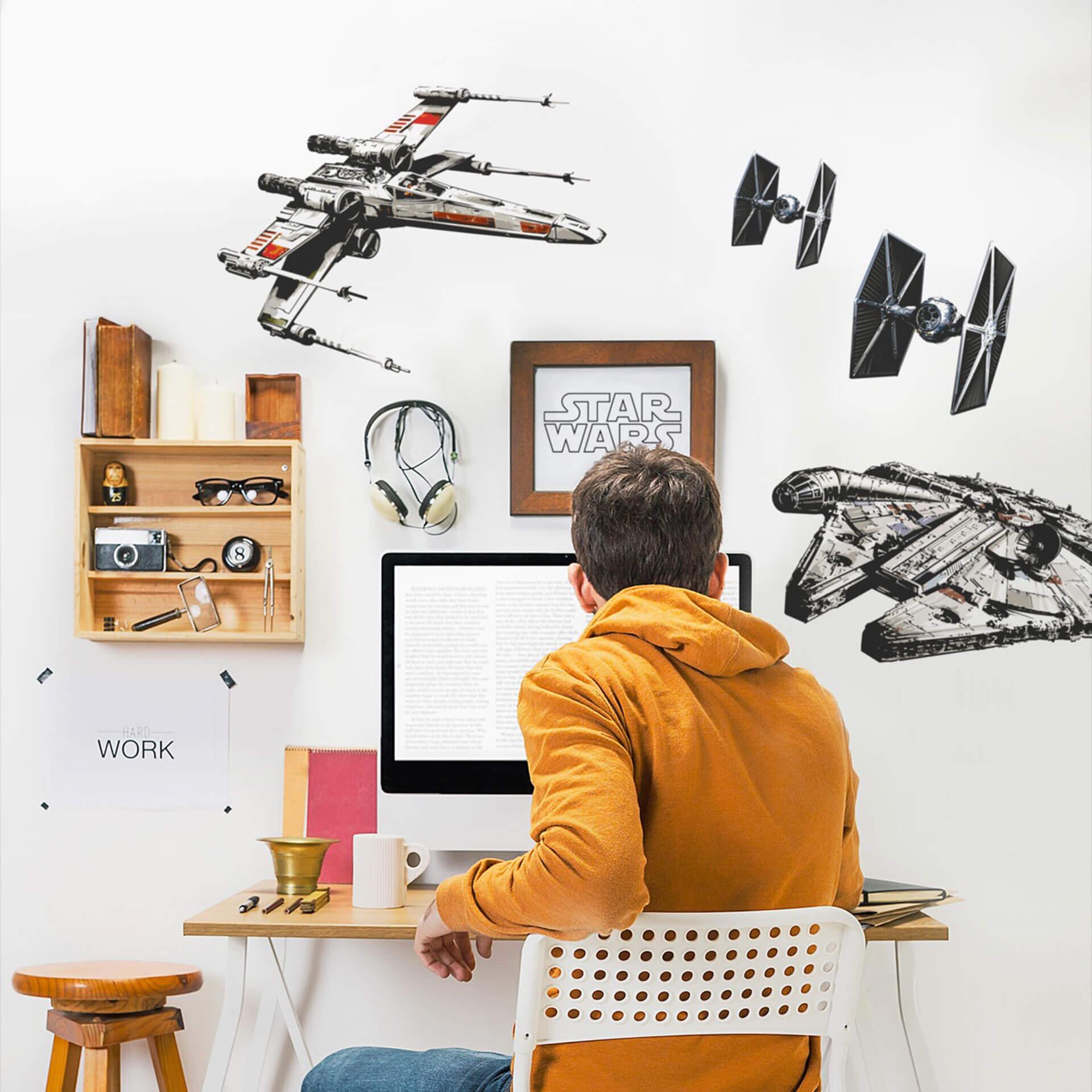 Wallsticker - Star Wars rumskibe