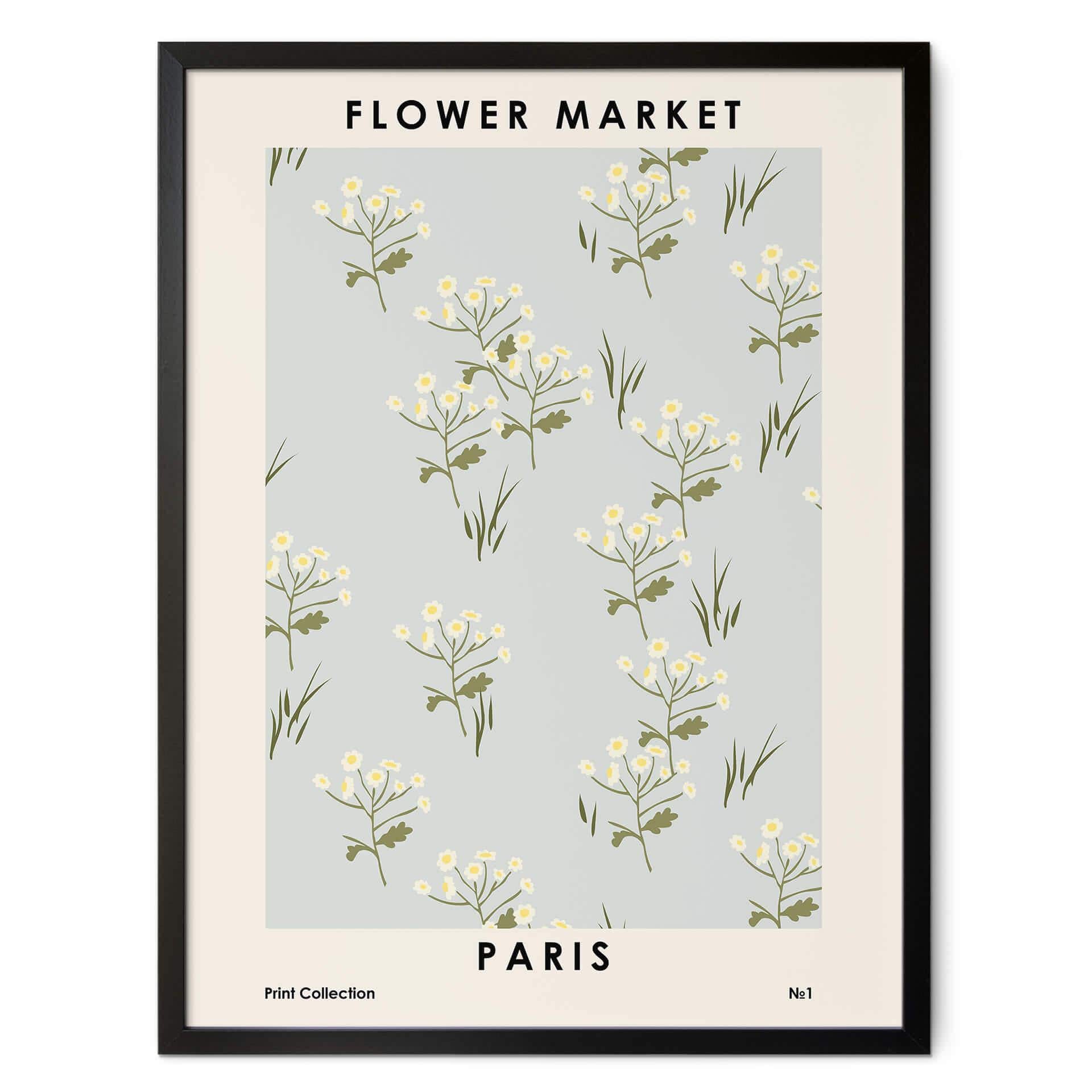 Póster NKTN - Mercado de las flores - París