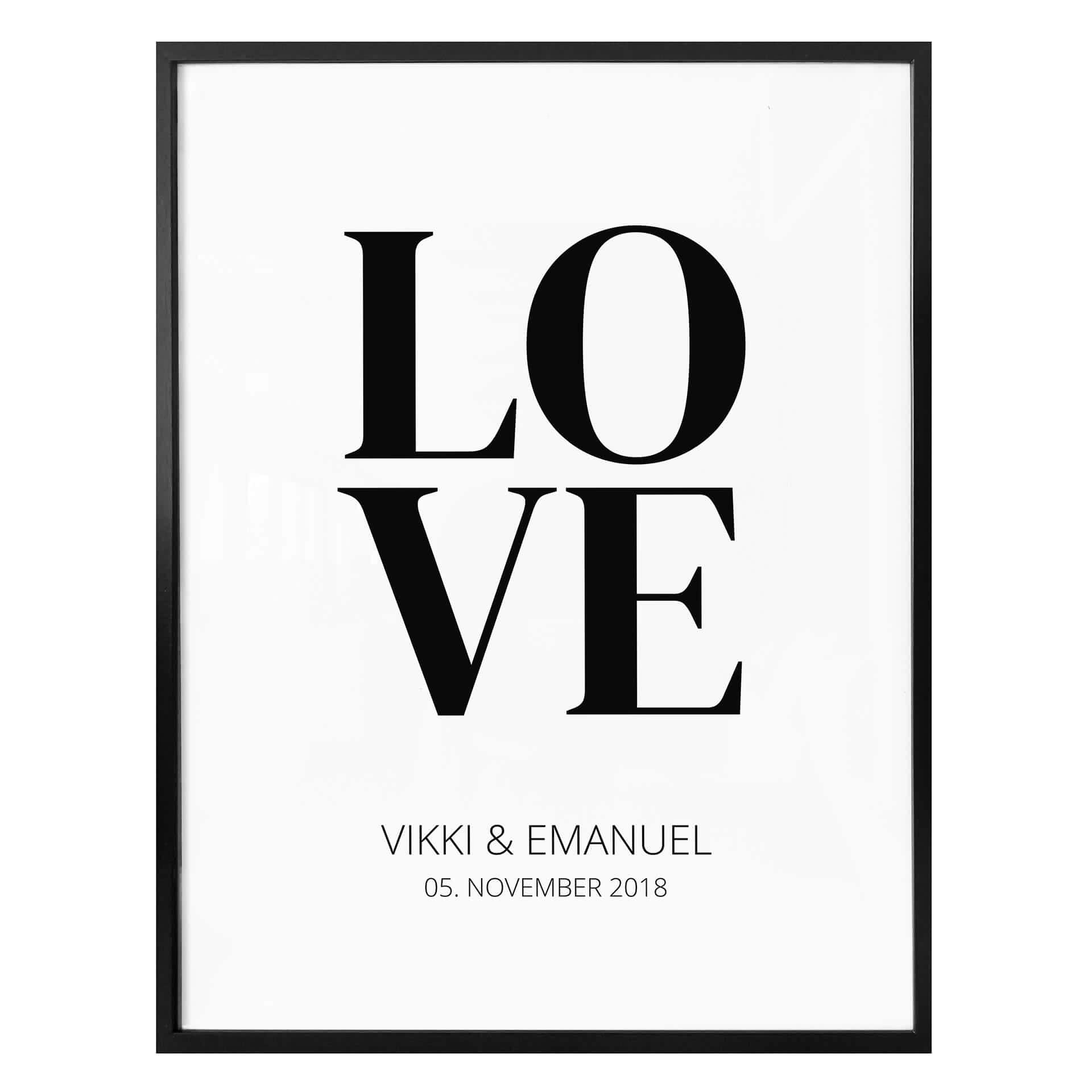Poster à personnaliser Love