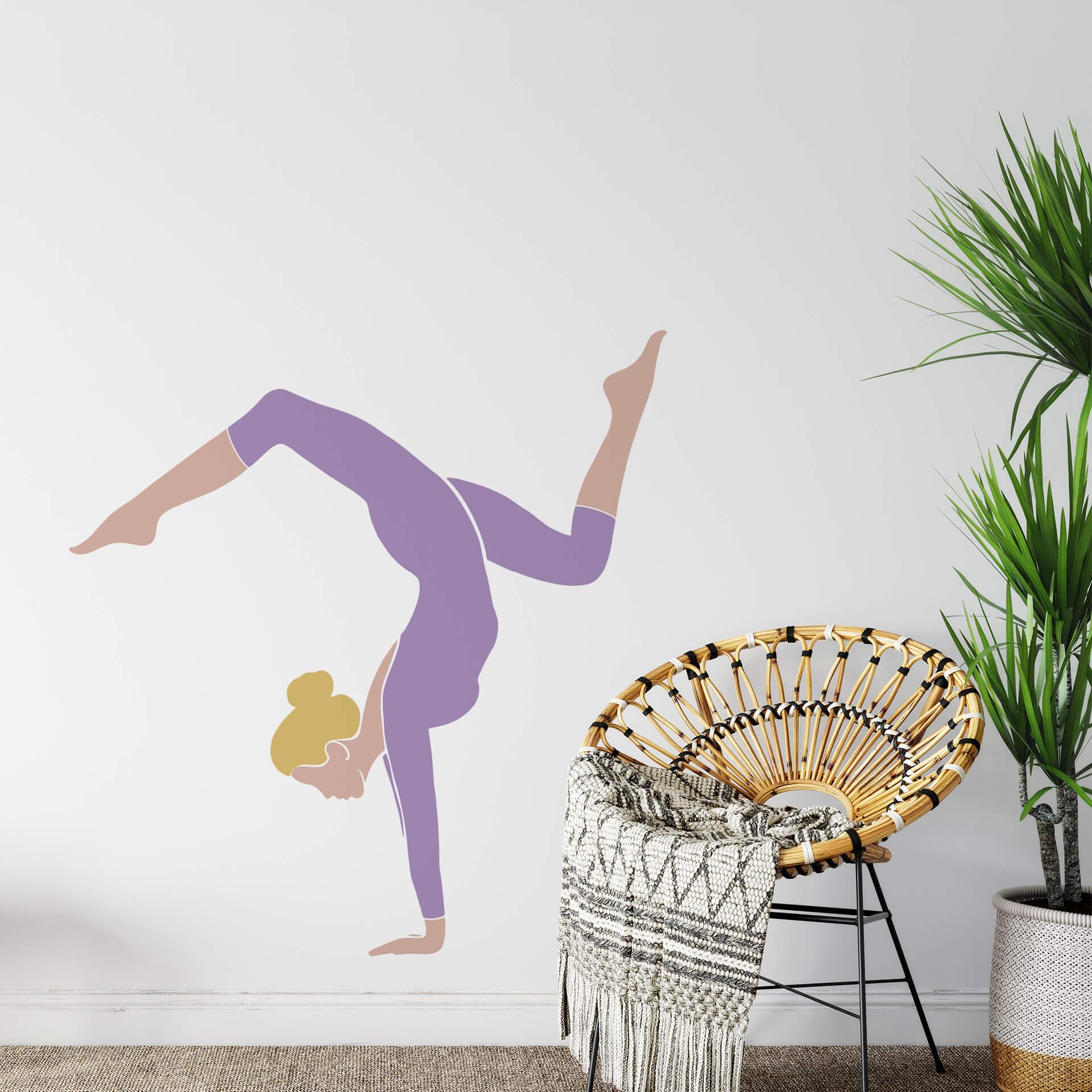 Muursticker Yoga Handstand