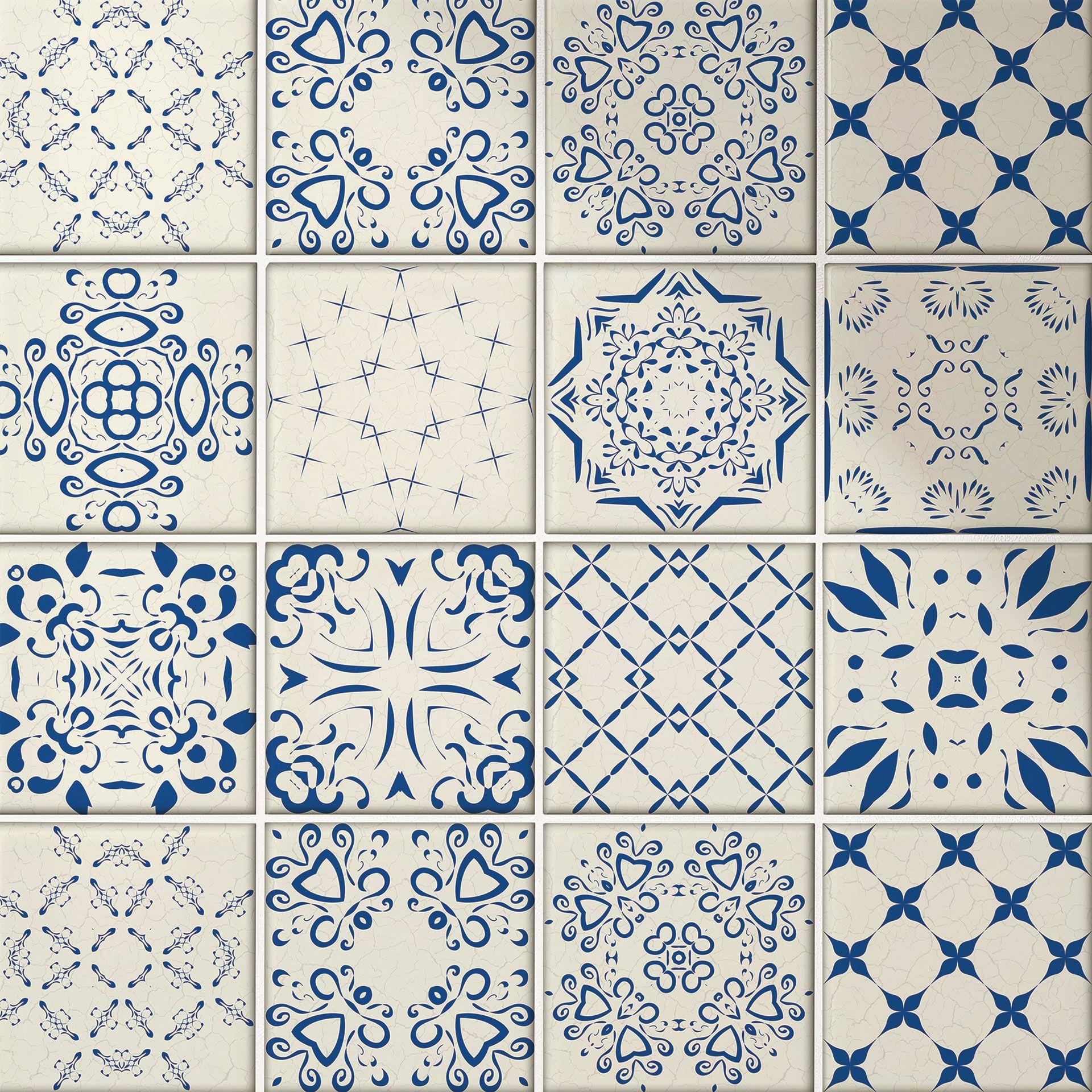 Azulejos Adhesivos con motivos de cebollas - lote de 12