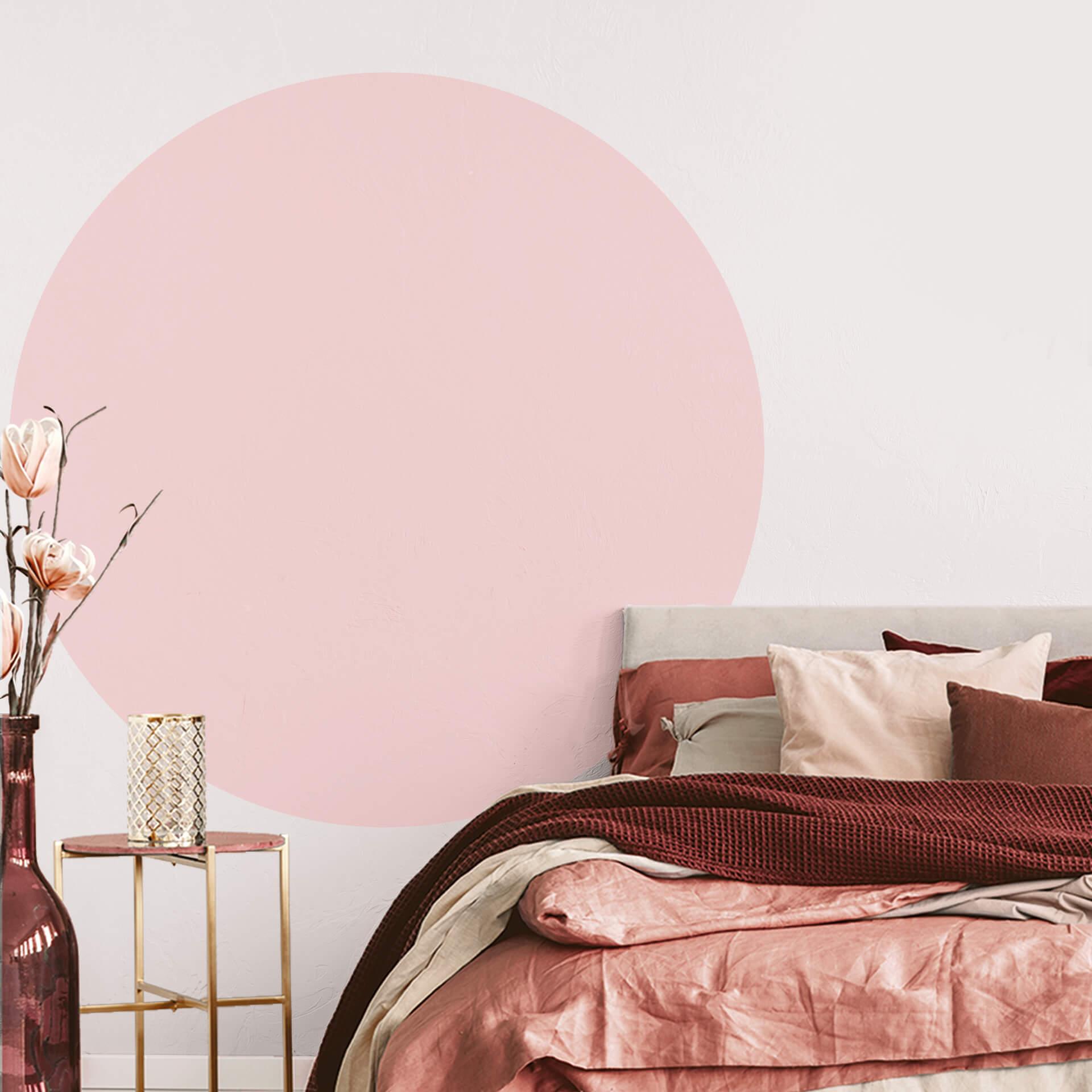 Sticker mural Cercle rose