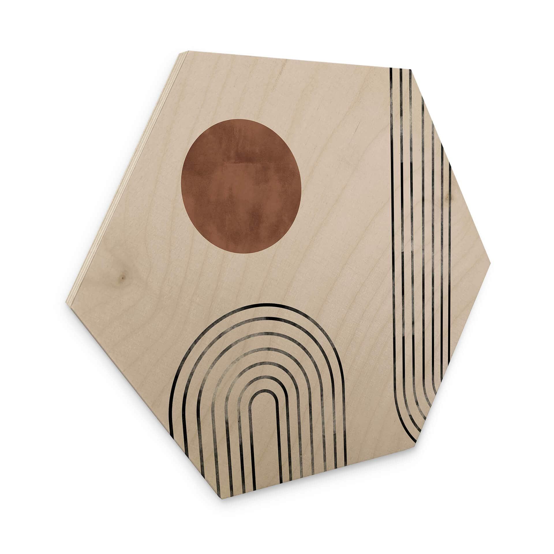 Hexagone - Bois 1X Studio - Arcs et pois