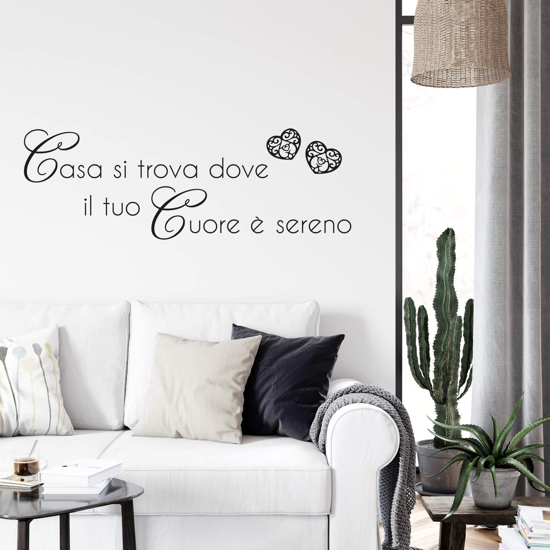 Muursticker Casa si trova dove
