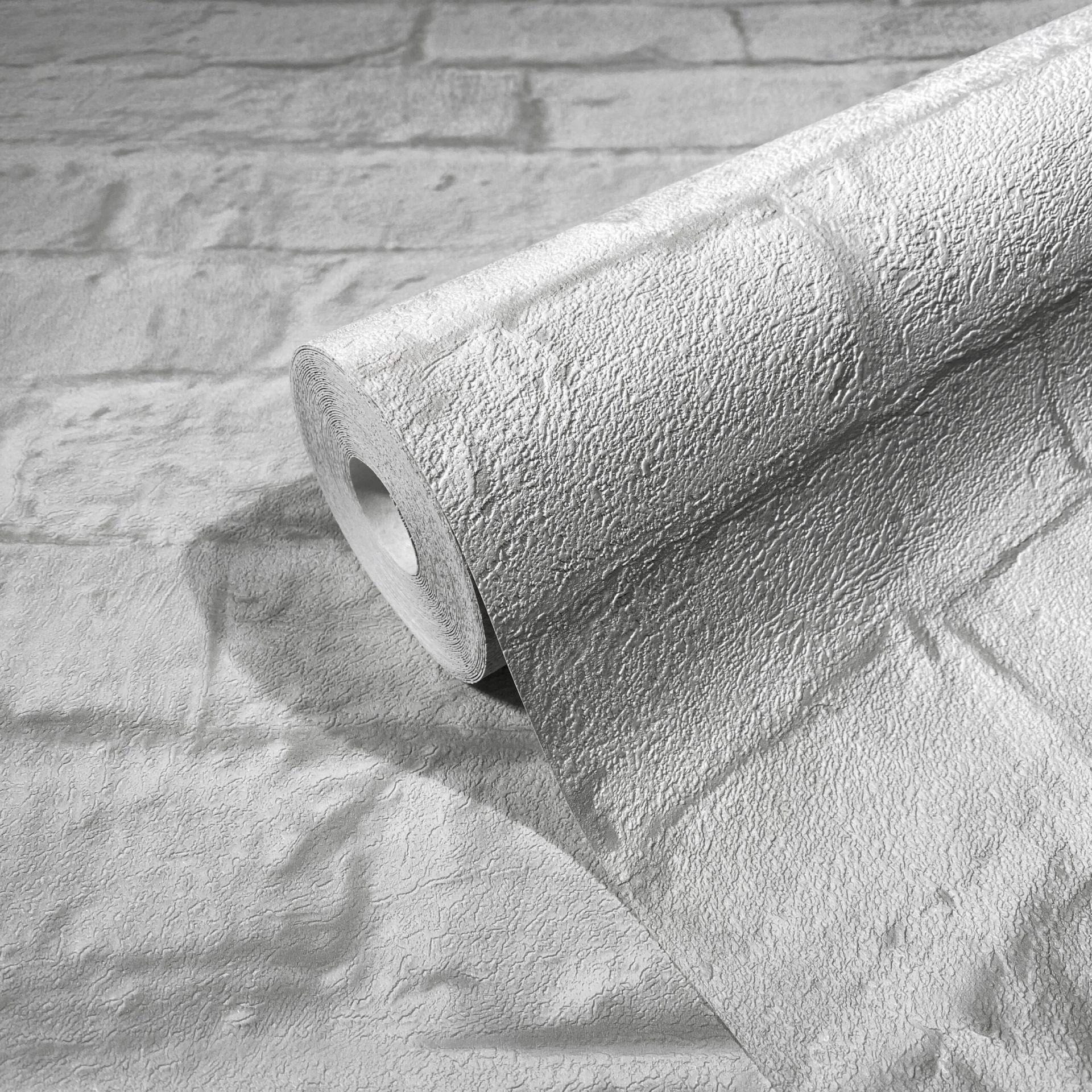Non-woven tapet med 3D steneffekt grå steneffekt 