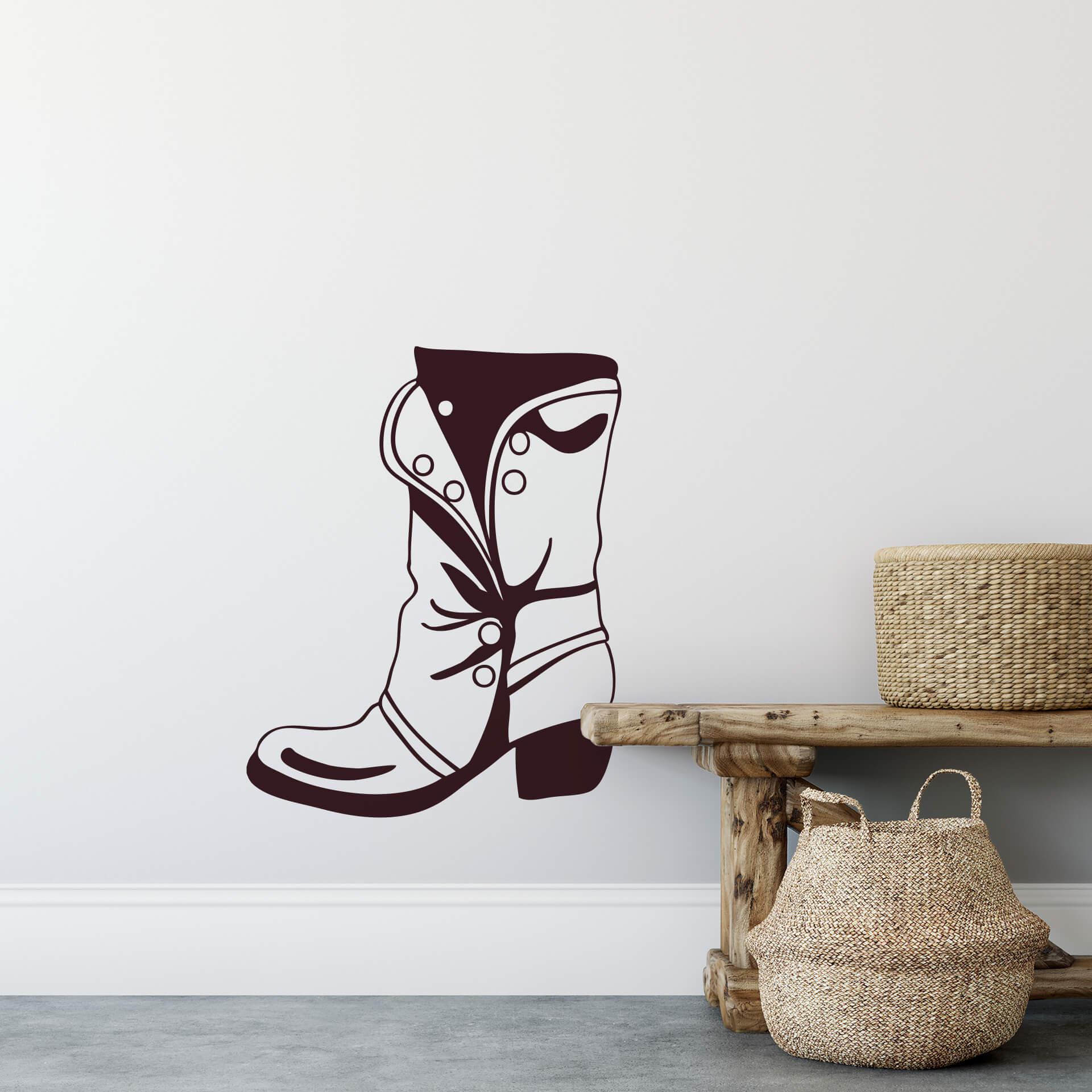 Sticker mural - Bottes en cuir