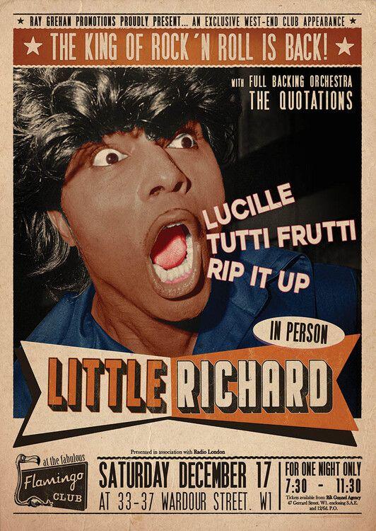 Plakat Little Richard Flamingo - Club Wardour St, plakat (59,4 x 84,1 cm)