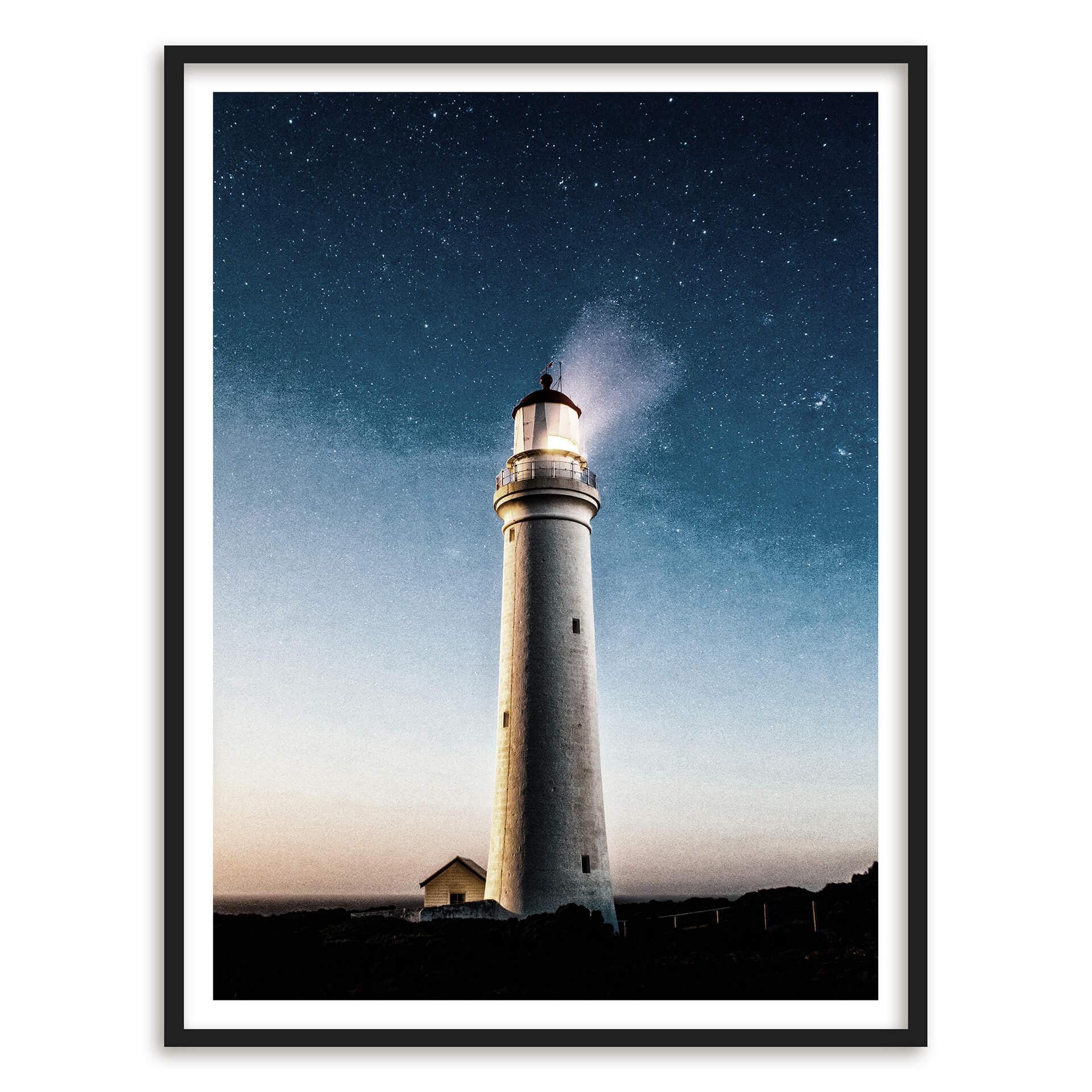 Poster Phare dans la nuit