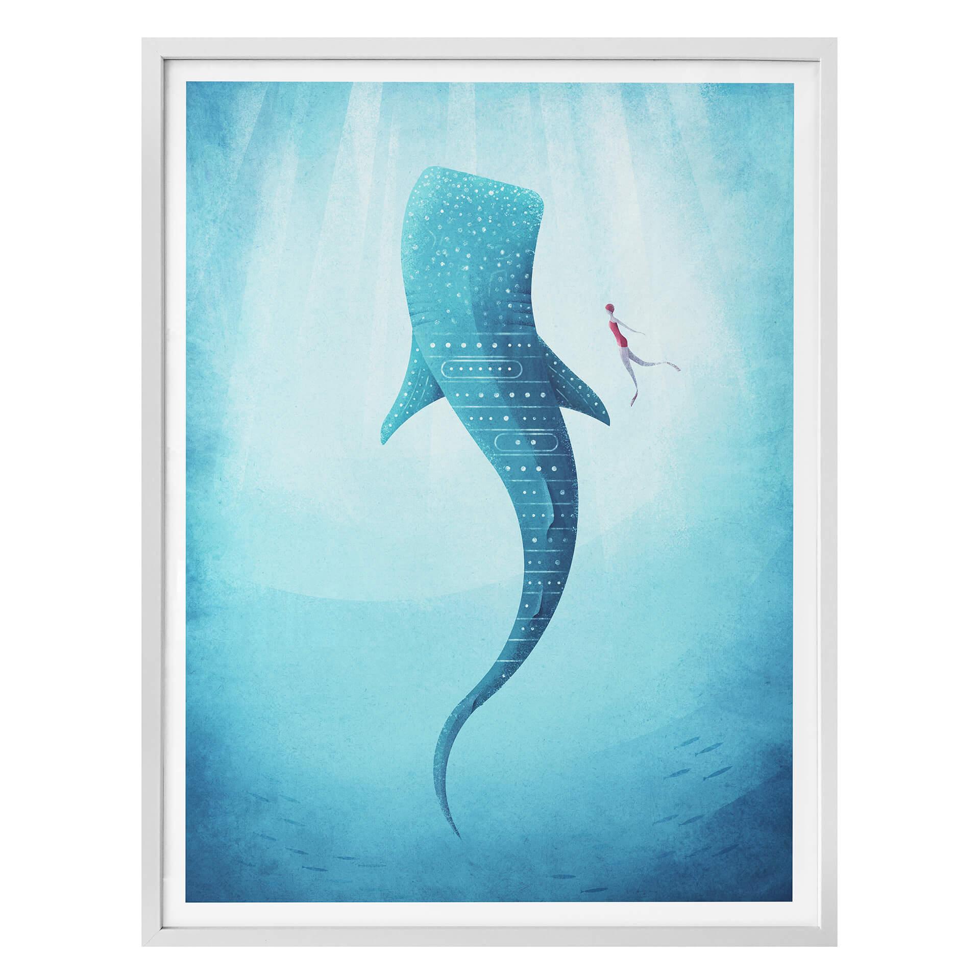 Póster Rivers - El tiburón ballena